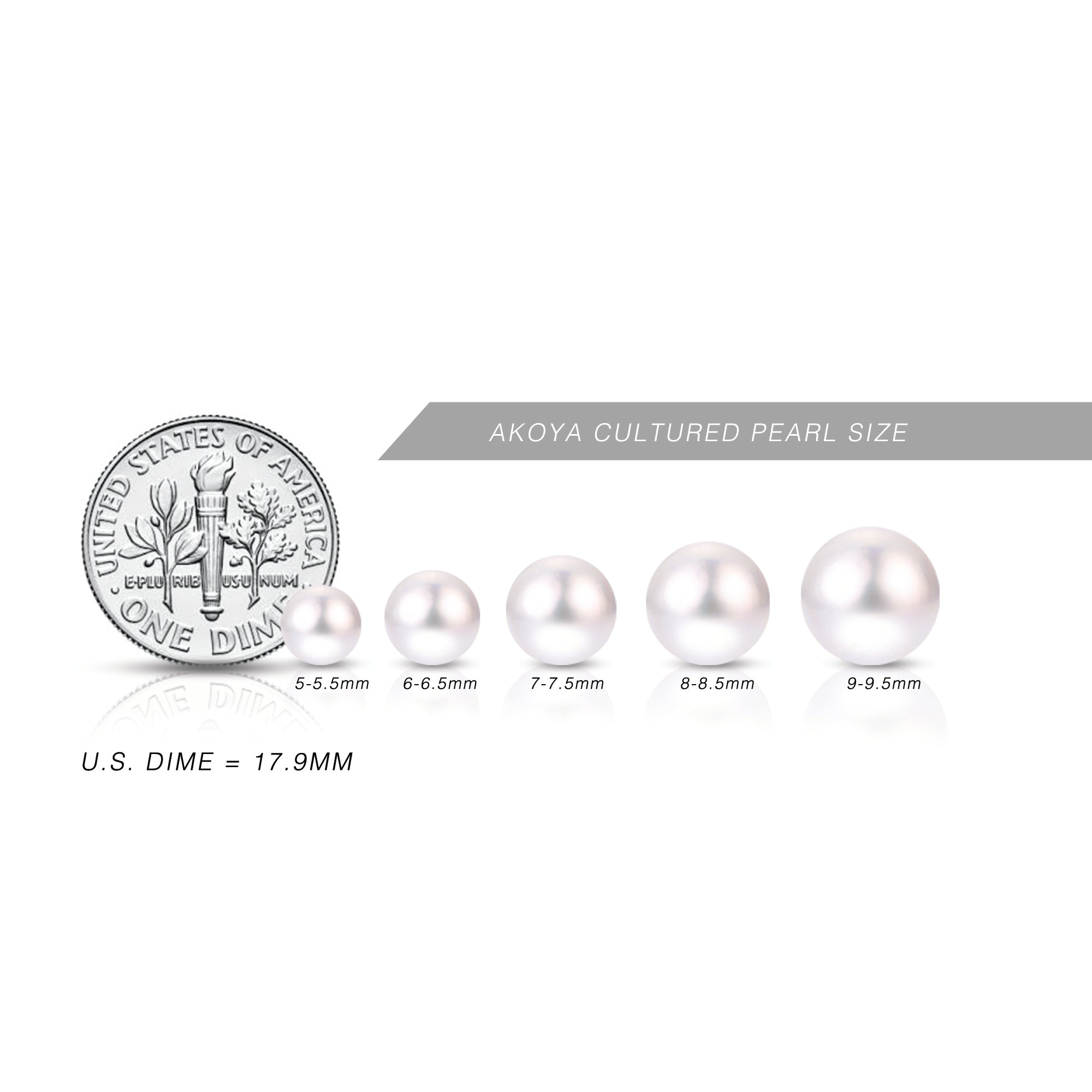 7mm Akoya Pearl 14K White Gold Pendant Necklace for Women - Elegant Pearl Jewelry Gift for Anniversary, Wedding & Special Occasions