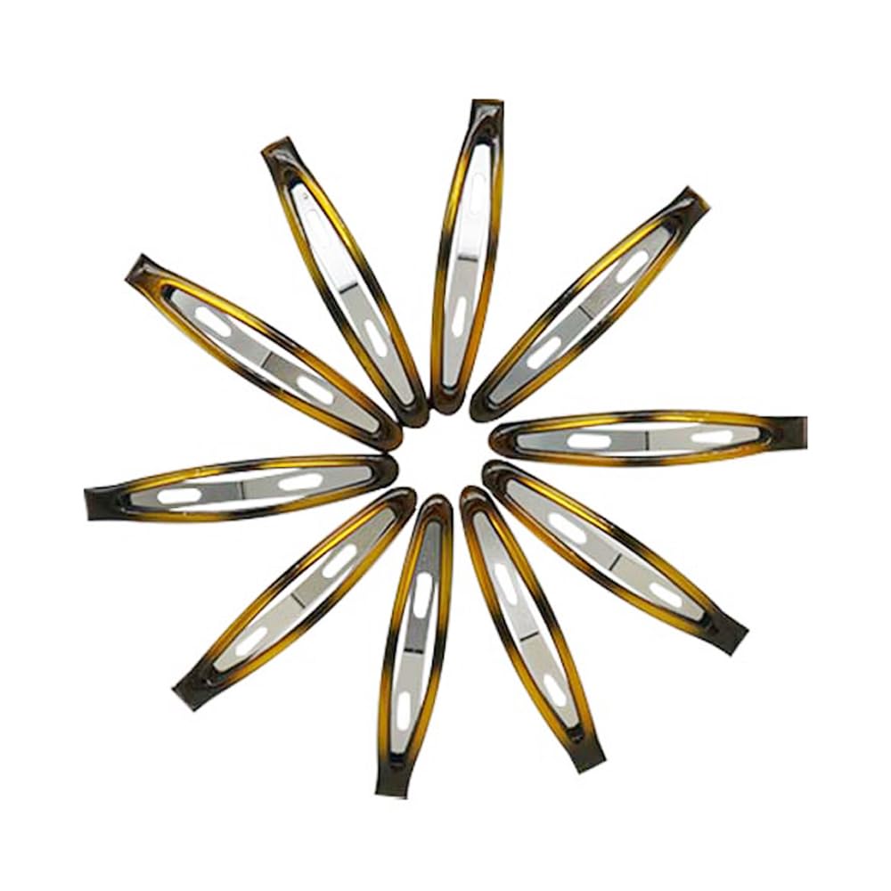 Dofash 12Pcs Snap Hair Clips for Women - Metal Hair Grips & Barrettes (6cm/2.36