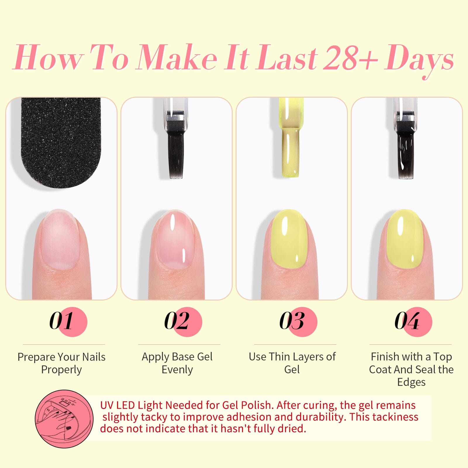 6 Colors Spring Jelly Gel Nail Polish Set - Candy Glass Effect, 7ml Bottles for DIY Manicure at Home, Salon & Party Nails