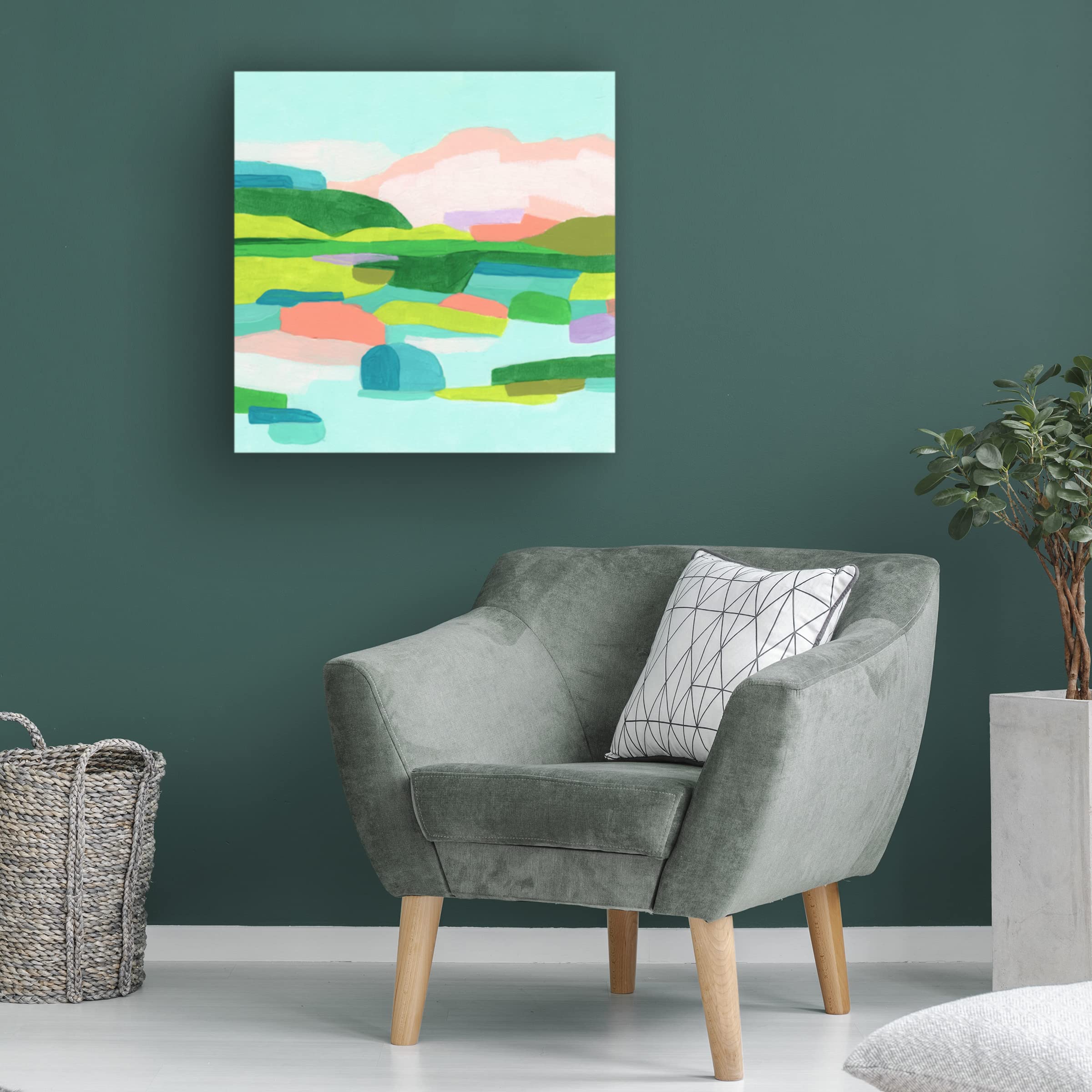 Trademark Fine Art 'Coastal Confection II' Canvas Wall Art by June Erica Vess - Beach House Decor, Coastal Living Room Painting, Ocean Themed Bedroom Artwork
