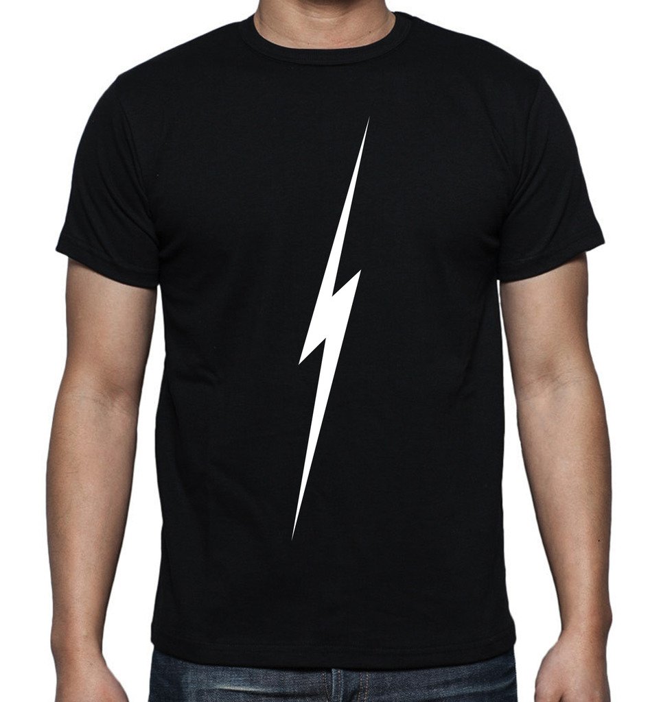 Men's Lightning Thunder Graphic Printed T-Shirt - M0043TS - Casual Streetwear for Everyday Wear & Outdoor Activities