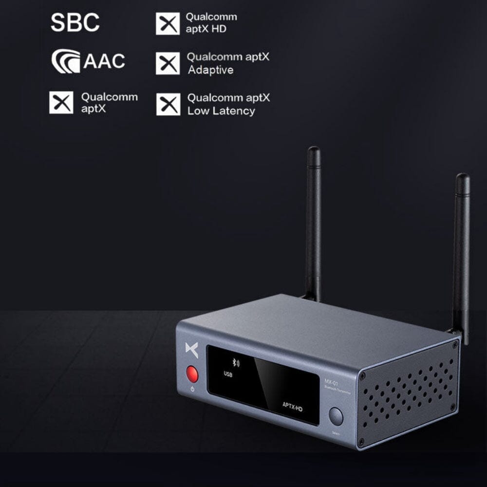 xDuoo MX 01 Bluetooth 5.3 Transmitter - Wireless Audio Adapter for TV, PC, Gaming Console | High-Quality Low Latency Audio Streaming for Home Theater & Gaming Setup