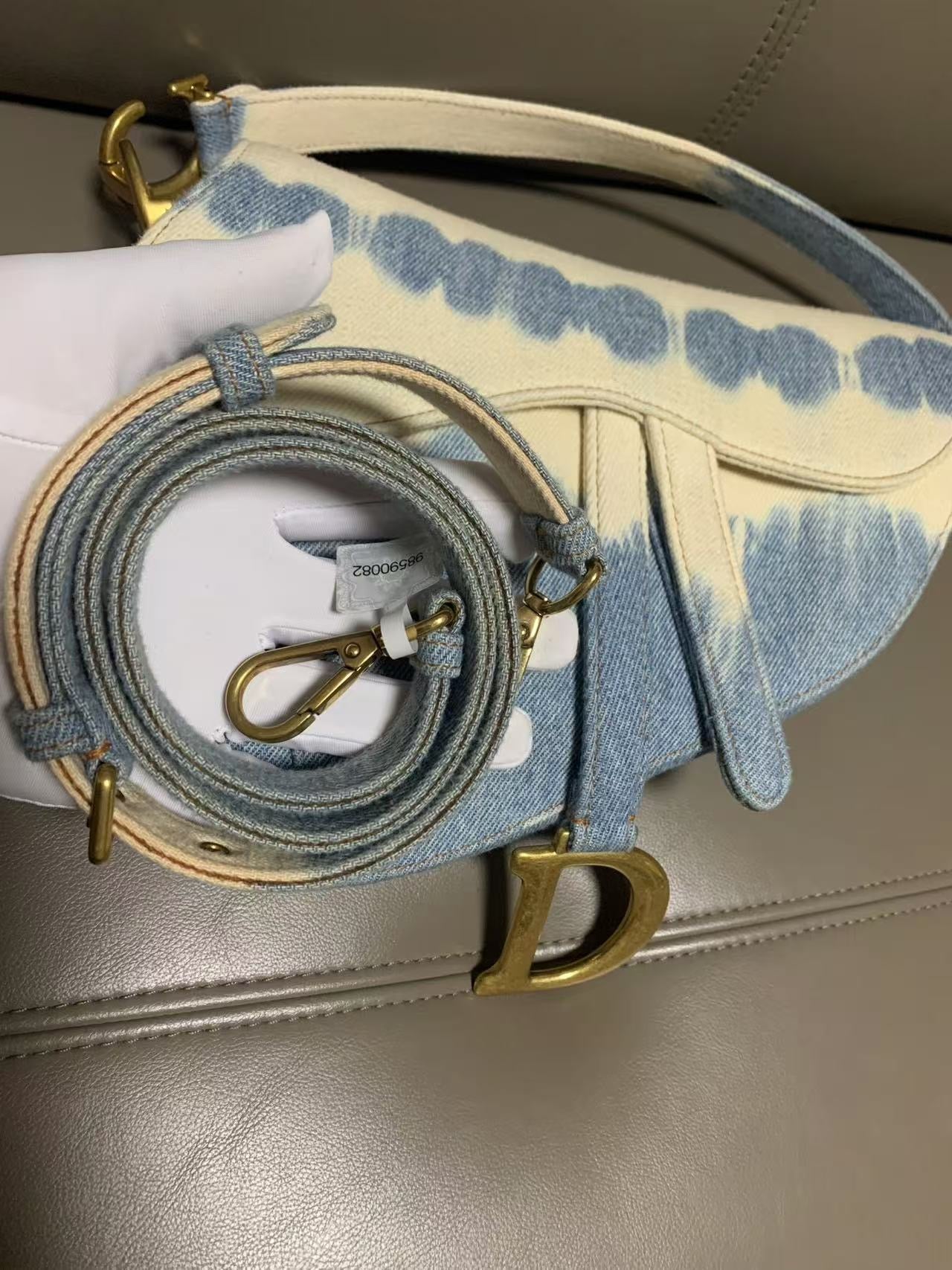 Dior New Version Denim Saddle Bag - Luxury Designer Crossbody Purse for Women | Perfect for Casual Outings, Date Nights & Travel Accessories