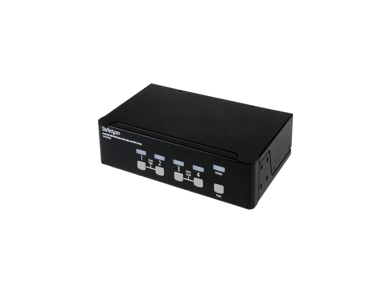 StarTech SV431DVIUA 4-Port USB KVM Switch with DVI & Audio Support - Ideal for Home Office, Gaming & Multi-Computer Workstations