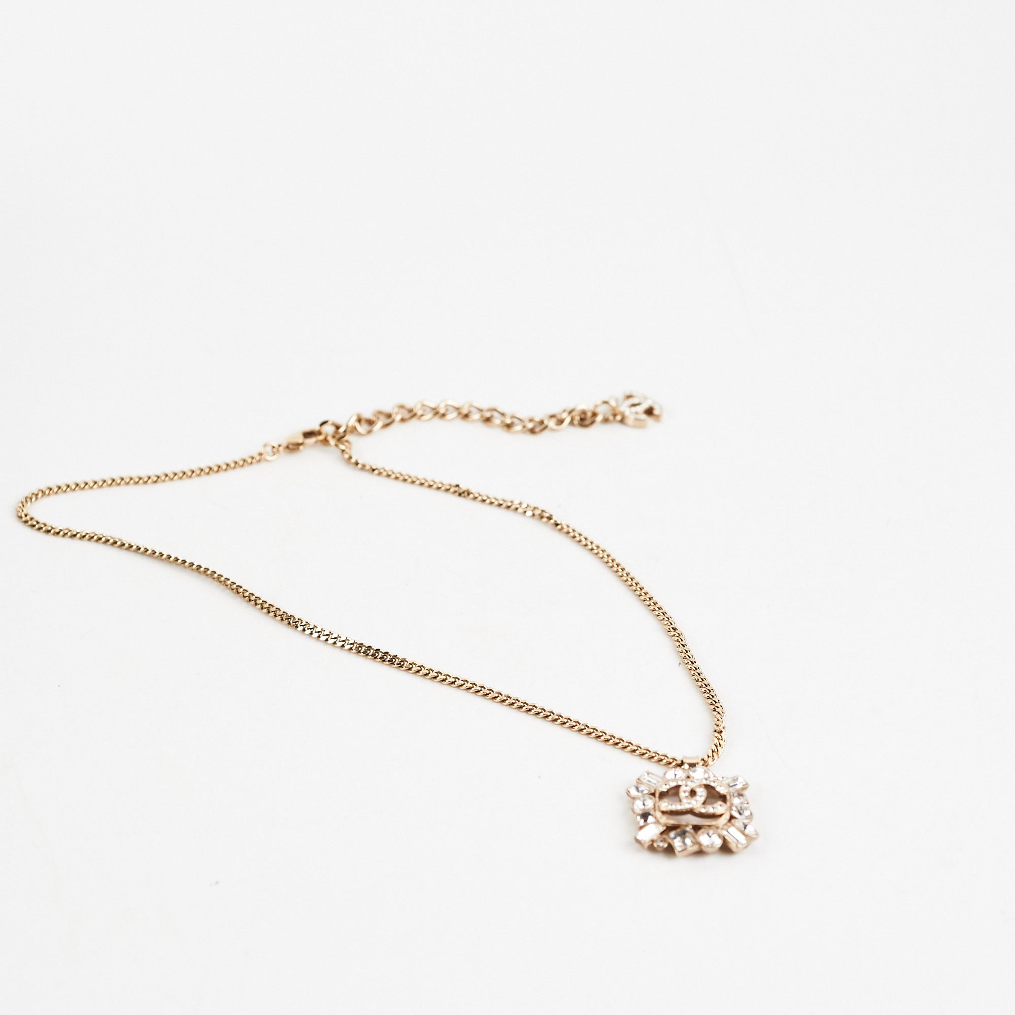 Chanel CC Diamond Necklace for Women - Luxury Gold Plated Pendant with Crystals - Elegant Gift for Birthday, Anniversary & Valentine's Day | Perfect for Parties, Weddings & Special Occasions