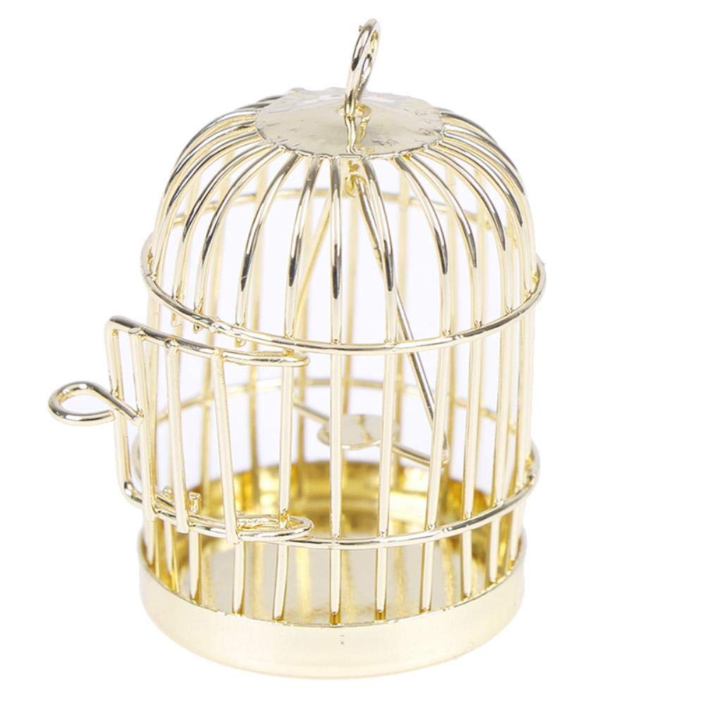 Vintage Metal Owl Wall Art Decor - Handcrafted 1:12 Scale Miniature Bird Cage for Dollhouse Furniture | Outdoor & Indoor Home Decoration, Perfect for Living Room, Bedroom, or Garden Decor