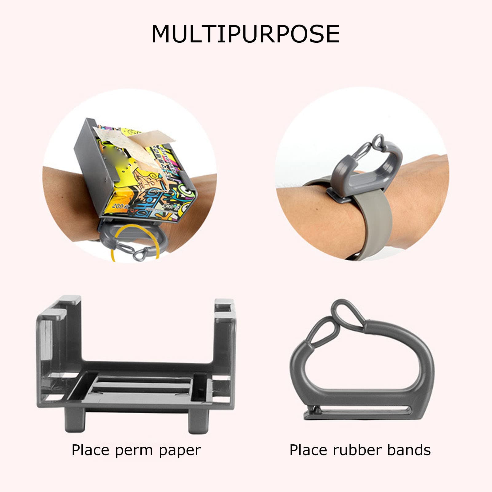 Professional Silicone Wrist Perm Paper Holder - Portable Hair Styling Tool for Salon & Home Use - Perfect for Curly Hair Perms & Styling