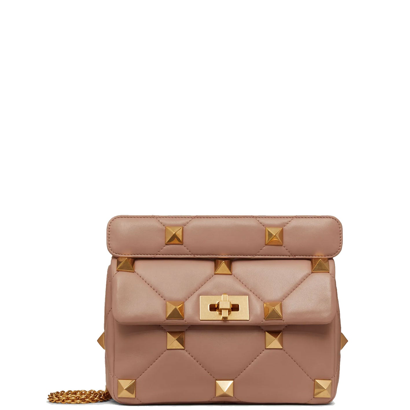 Roman Stud Medium Shoulder Bag in Rose Cannelle - Stylish Crossbody Purse for Women, Perfect for Work, Travel & Everyday Use