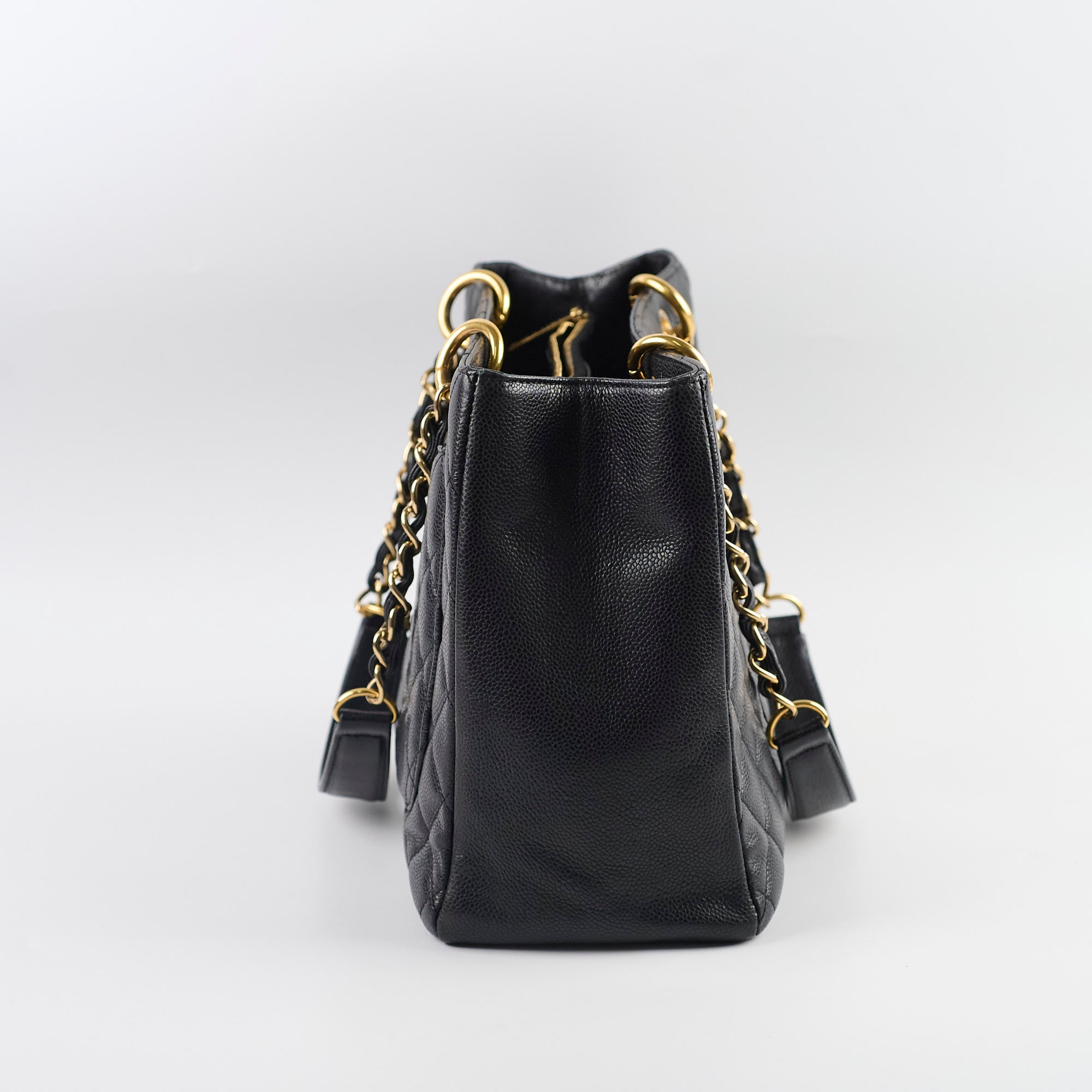 Chanel Caviar Leather Grand Shopping Tote GST Black Handbag - Luxury Designer Tote for Women, Perfect for Work, Travel & Everyday Use