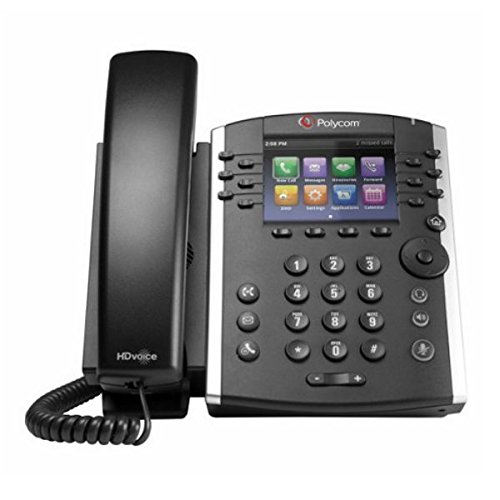 Polycom VVX 400 VoIP Business Phone - 12-Line PoE Desktop Phone with HD Audio (Power Adapter Sold Separately) | Ideal for Office, Call Center & Remote Work