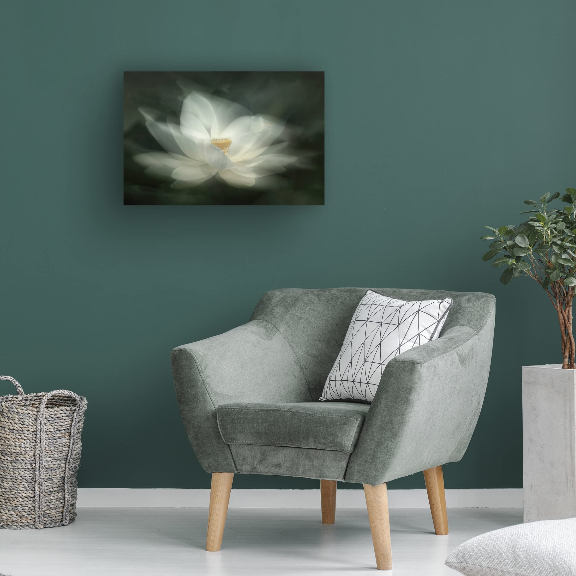 Trademark Fine Art 'Swaying' Canvas Wall Art by Qing Zhao - Elegant Abstract Painting for Living Room, Bedroom & Office Decor