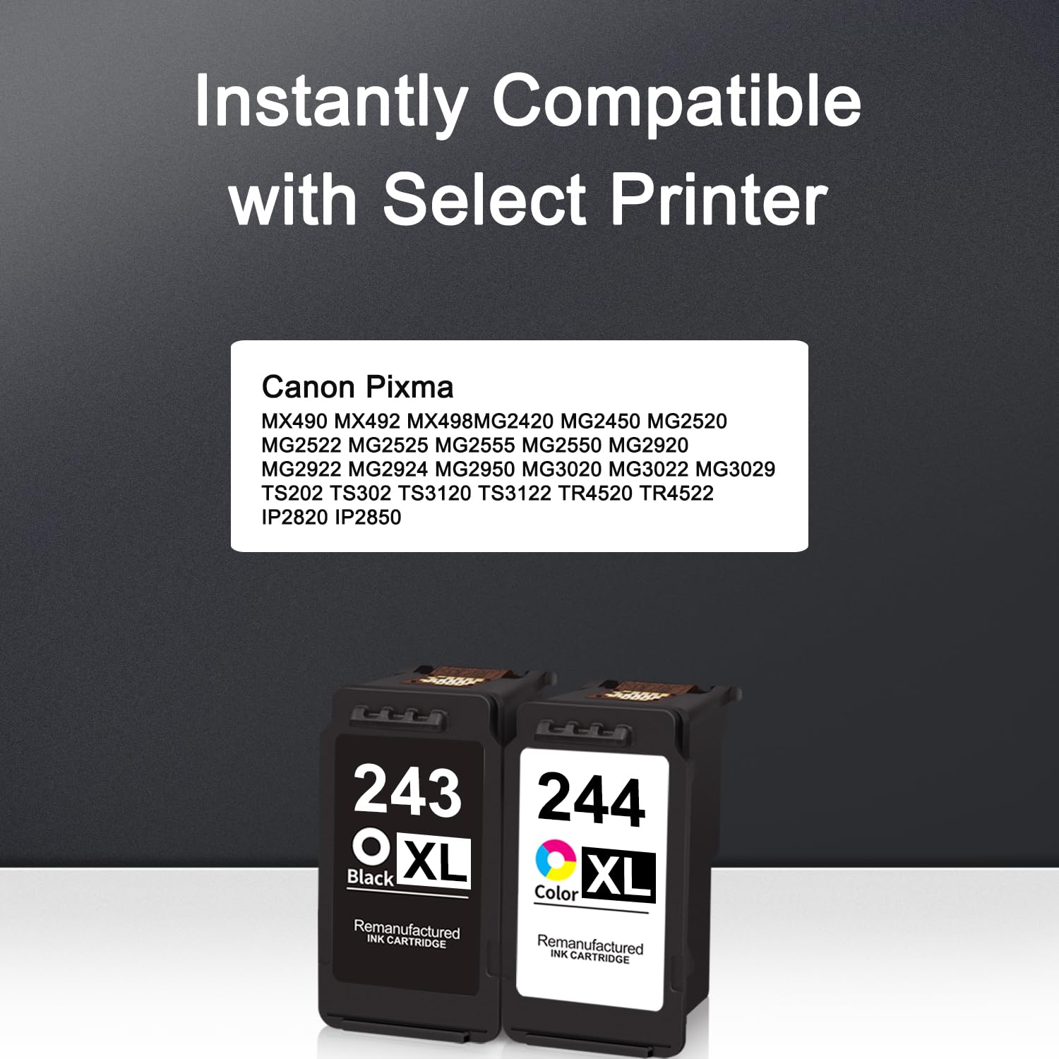 Canon 243XL 244XL Ink Cartridge Combo Pack - for PIXMA Printers | Home & Office Use