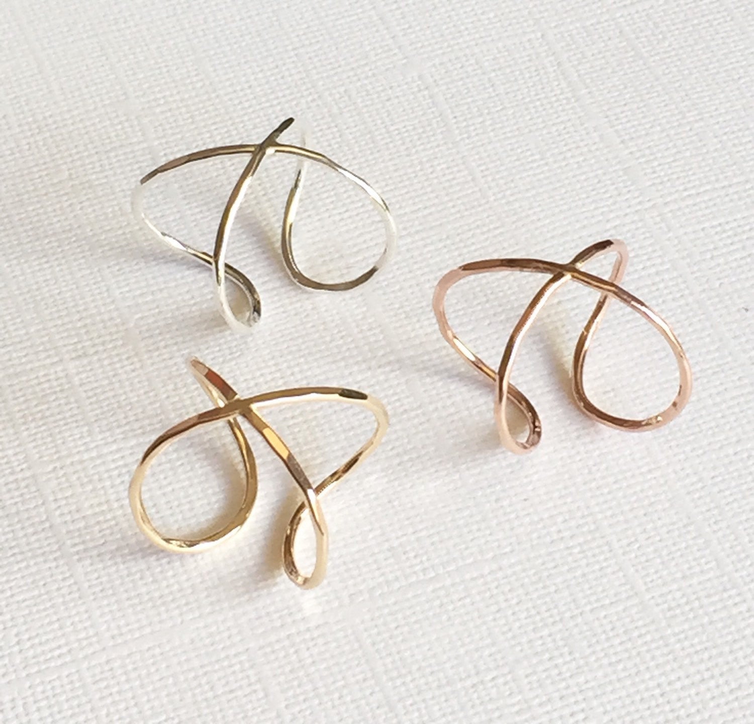 Infinity Cuff Ring - Sterling Silver (R131) | Elegant Stackable Jewelry for Women, Perfect for Everyday Wear & Special Occasions