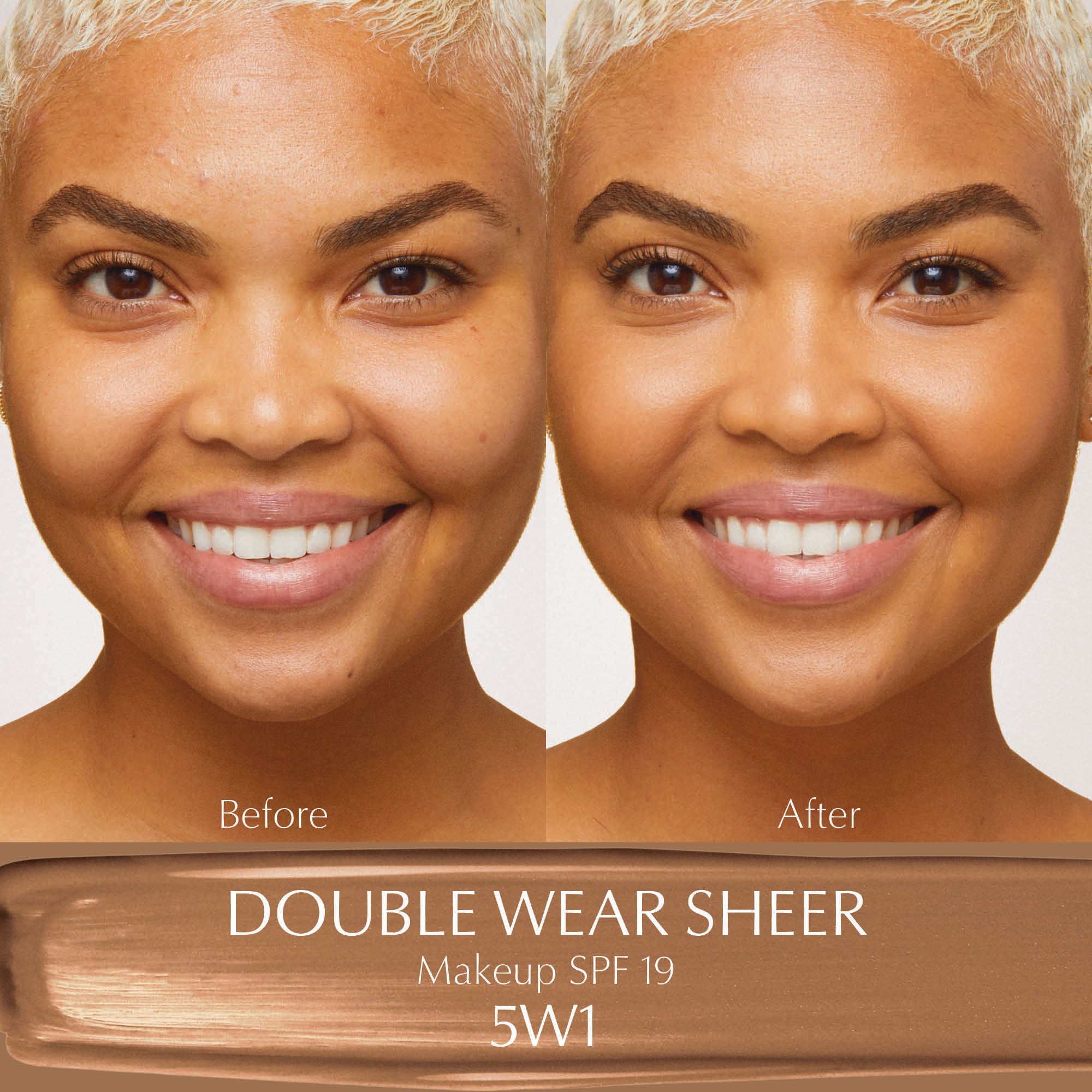 Estee Lauder Double Wear Sheer Long Wear Foundation - Oil-Free, 24-Hour Wear, Natural Matte Finish for Flawless Coverage | Perfect for Everyday Makeup, Special Occasions & Professional Use