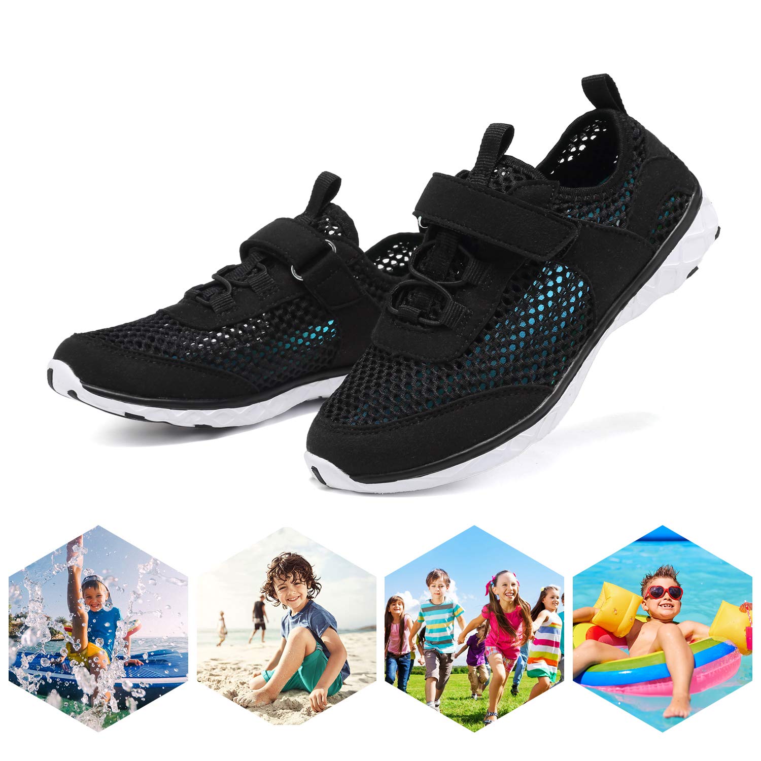 CIOR Kids Water Shoes - Lightweight Swim Sneakers for Toddler & Big Kid - Beach & Pool Use