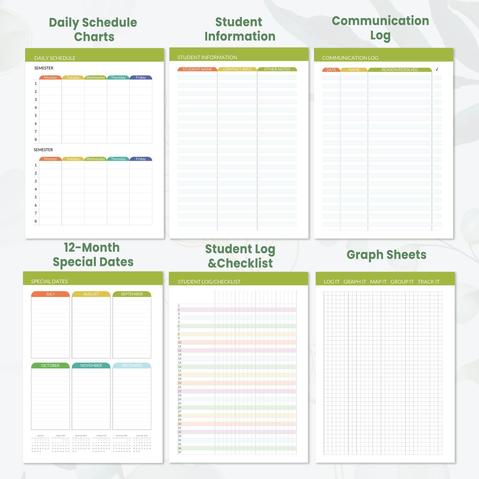 SUNEE 2024-2025 Teacher Planner - 8.5