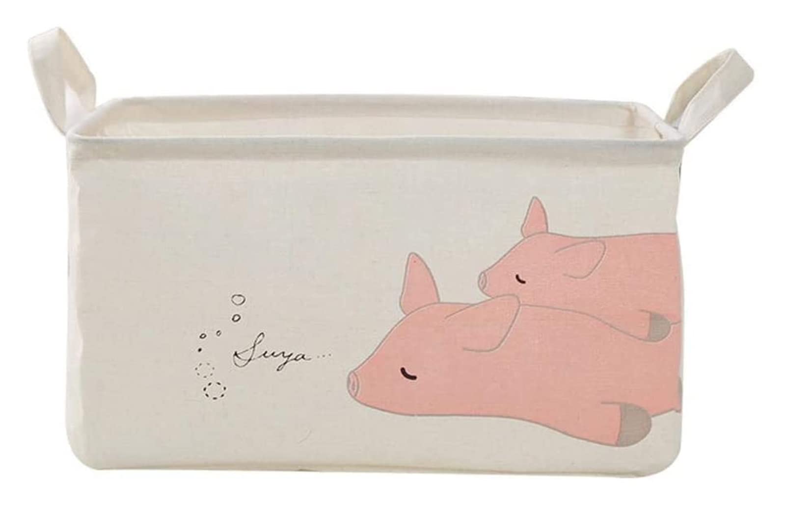 Lieber Lighting Fabric Storage Basket - Large Capacity Cute Cartoon Pattern Clothes & Toy Organizer for Home, Laundry Room, Nursery | Perfect for Clothes, Toys, and Household Items Storage