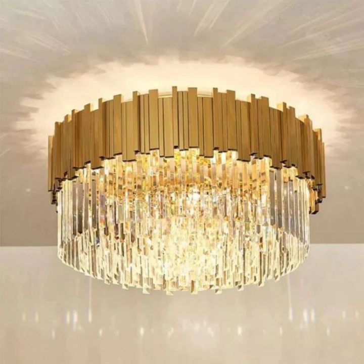 Bahay Flushmount Chandelier - Modern Ceiling Light Fixture for Living Room, Bedroom & Dining Room | Energy Efficient LED Lighting | Perfect for Home Decor & Interior Design