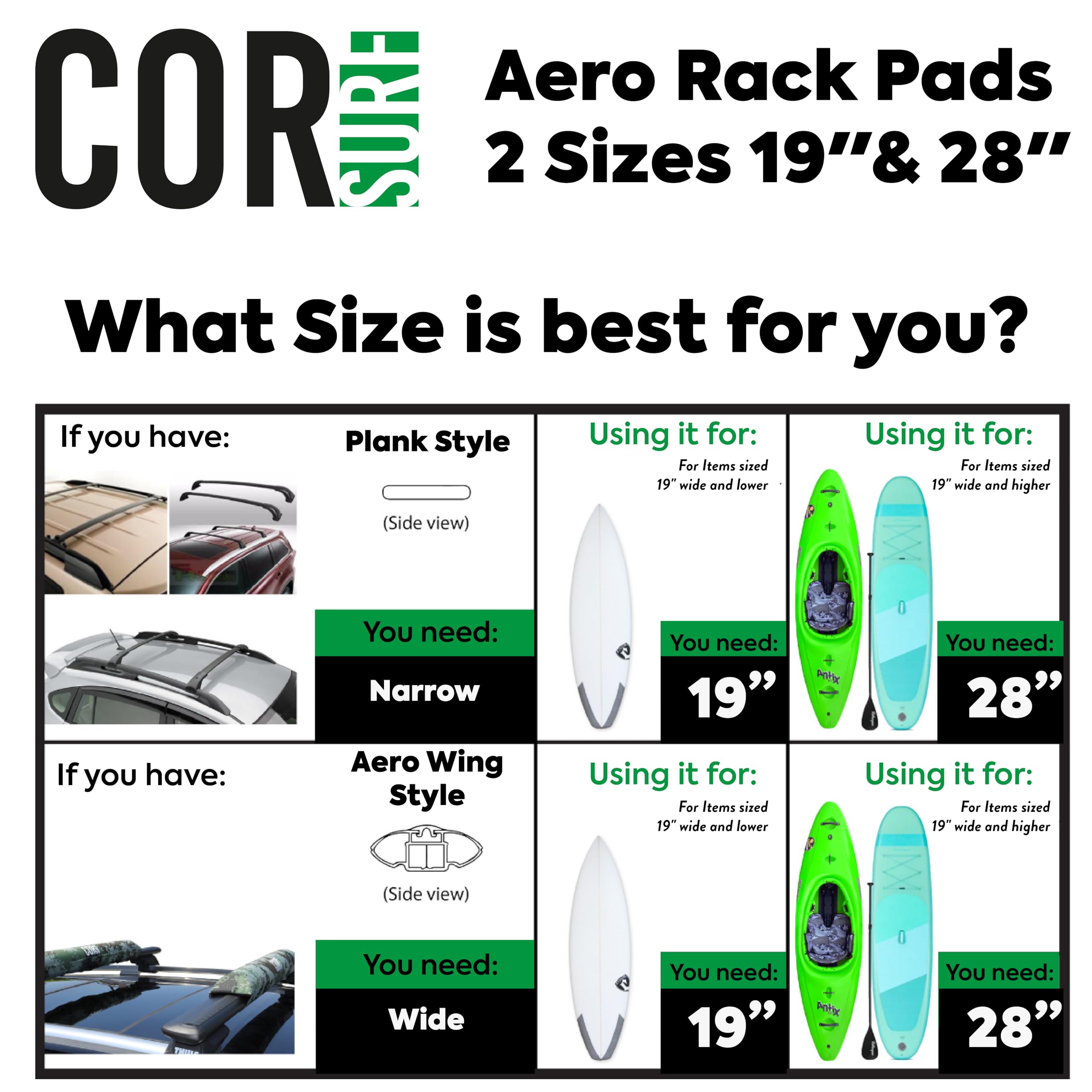 Premium Aero Roof Rack Pads & Anti-Scratch Silicone Tie Down Straps (28
