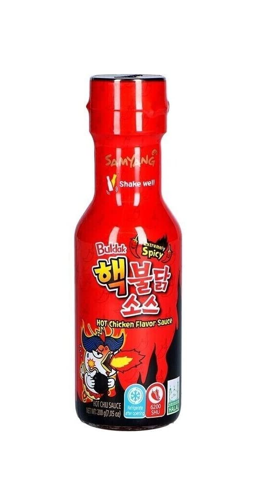 Extra Hot Ramen Noodle Set 1000g - Samyang Buldak Spicy Chicken Flavor with Red Pepper Sauce | Korean Instant Noodles for Spicy Food Lovers | Perfect for Late Night Snacks, College Dorm Meals & Quick Lunches