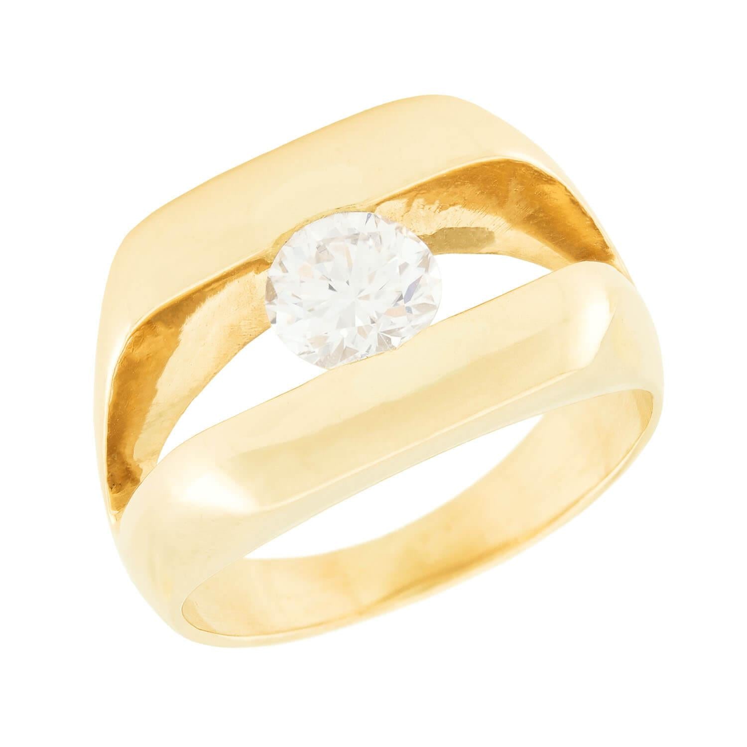 14K Gold Diamond Ring for Women - 0.75 Carat Solitaire Engagement Ring | Elegant Wedding Band, Anniversary Gift, Promise Ring for Her