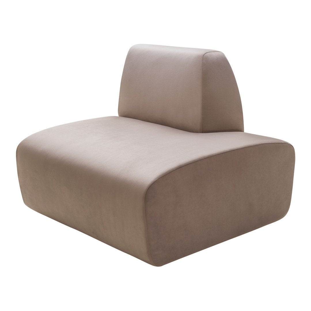 Infinity Arm Sofa - Modern Comfortable Sectional Couch for Living Room, Lounge & Home Theater - Soft Fabric Upholstery with Adjustable Headrests