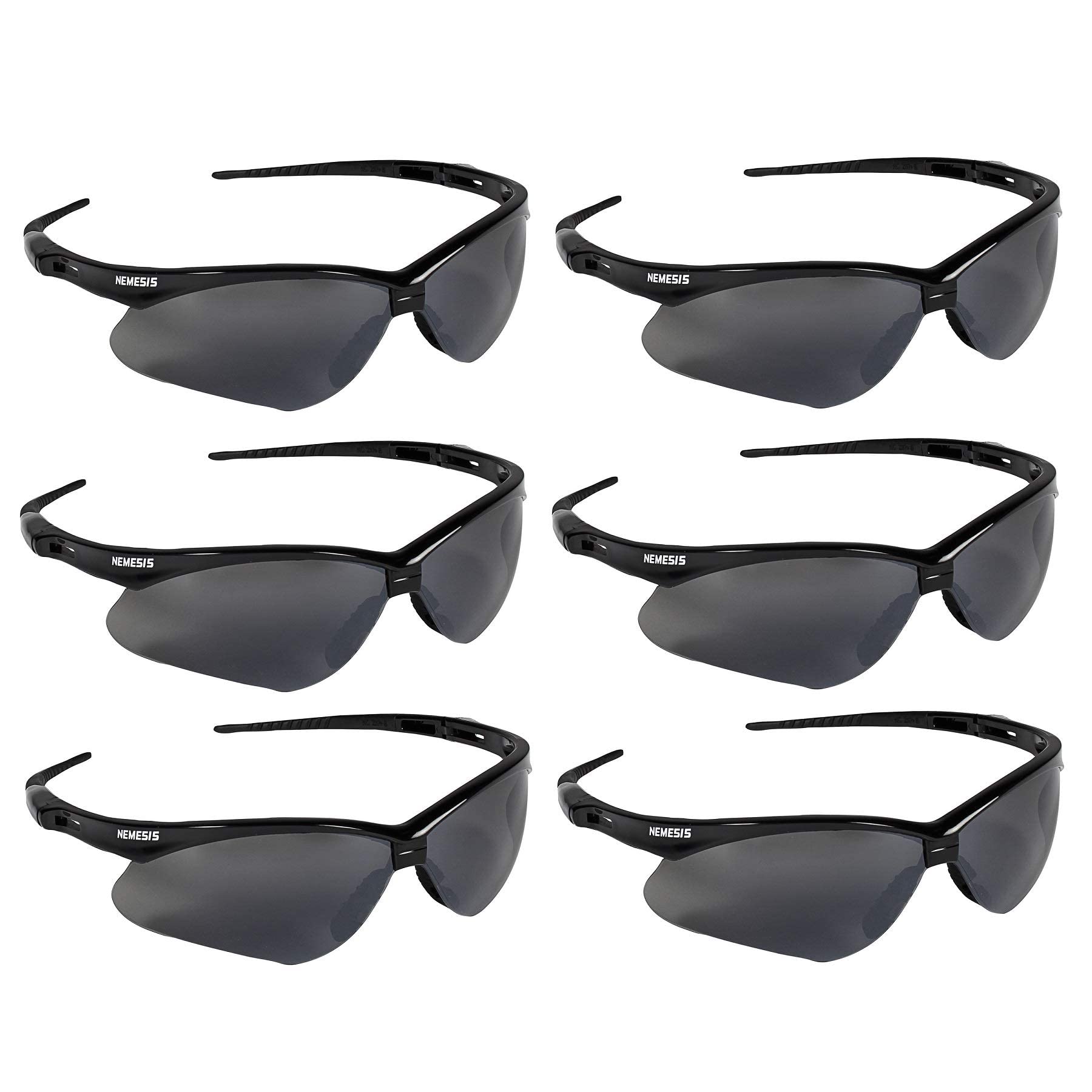 KLEENGUARD V30 Nemesis Safety Glasses & Sunglasses - 6 Pack ANSI Z87.1 Certified for Work, Outdoor & Sports Protection
