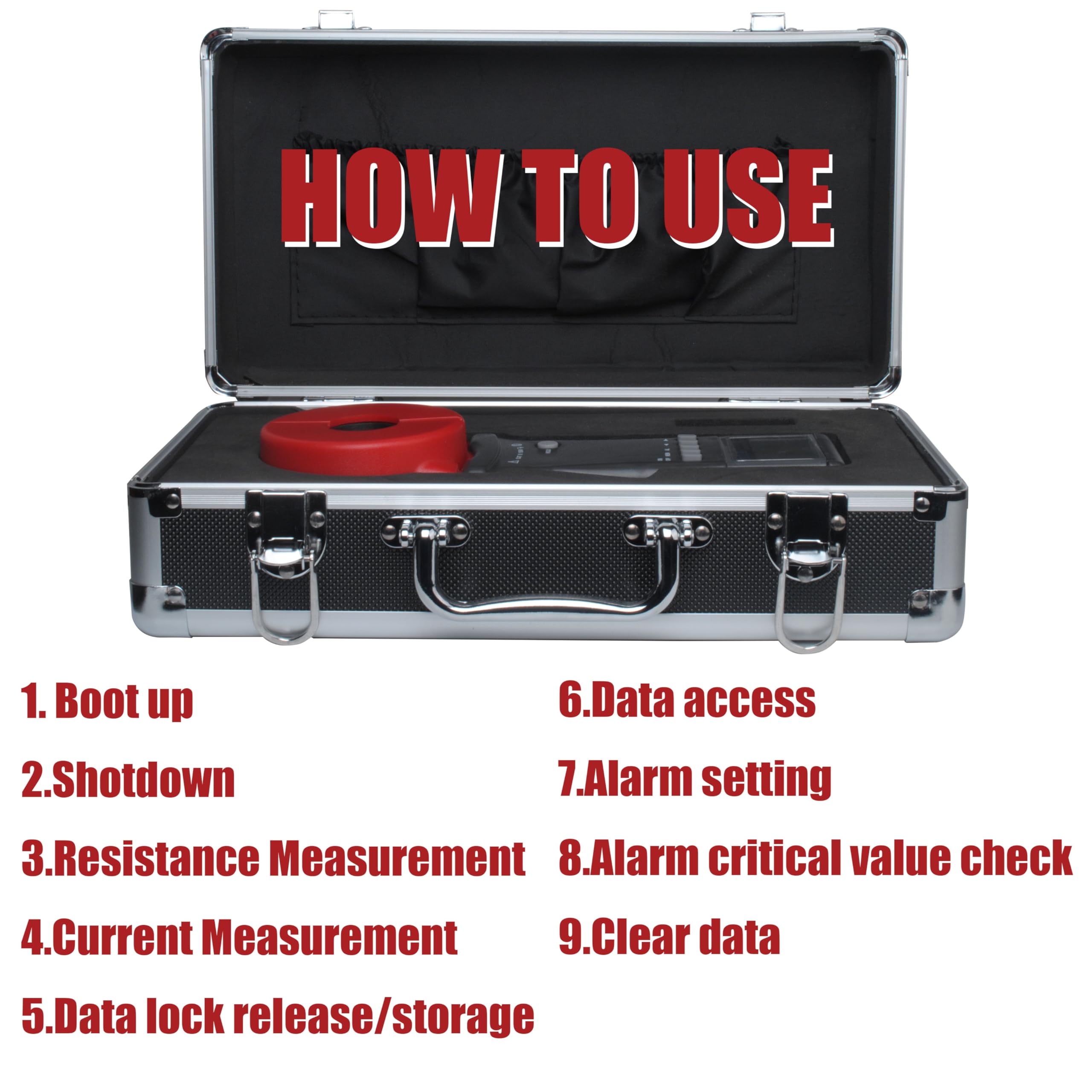 ETCR2100A Digital Clamp Ground Resistance Tester - 0.01-200Ω Range, Battery-Free Earth Resistance Meter for Power, Telecom, Oil Fields & Industrial Equipment | Perfect for Electrical Safety Testing in Construction & Meteorology