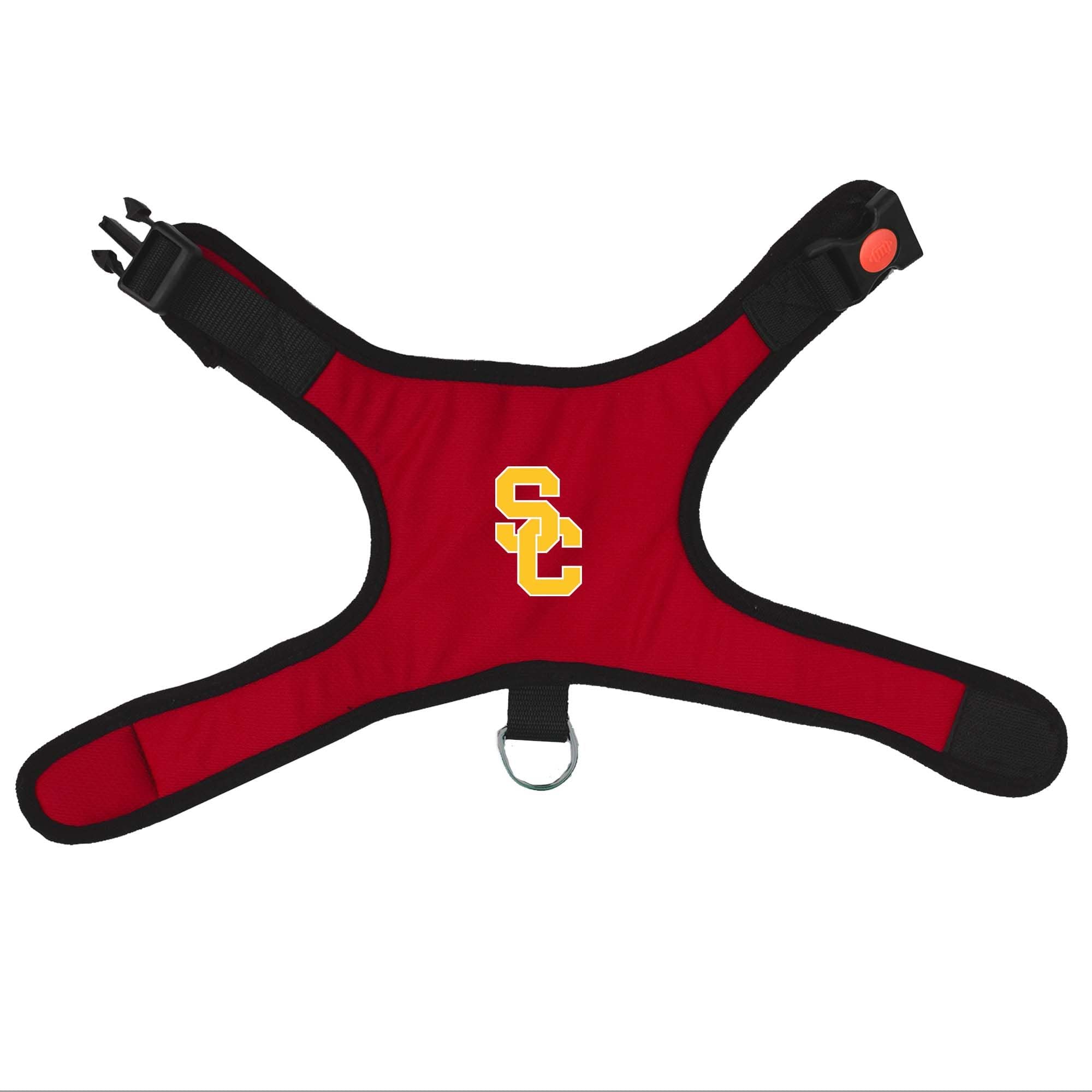 USC Trojans Pet Vest Harness for Dogs & Cats - Premium Padded Design with Safety Lock - Perfect for Game Day, Walks & Outdoor Adventures