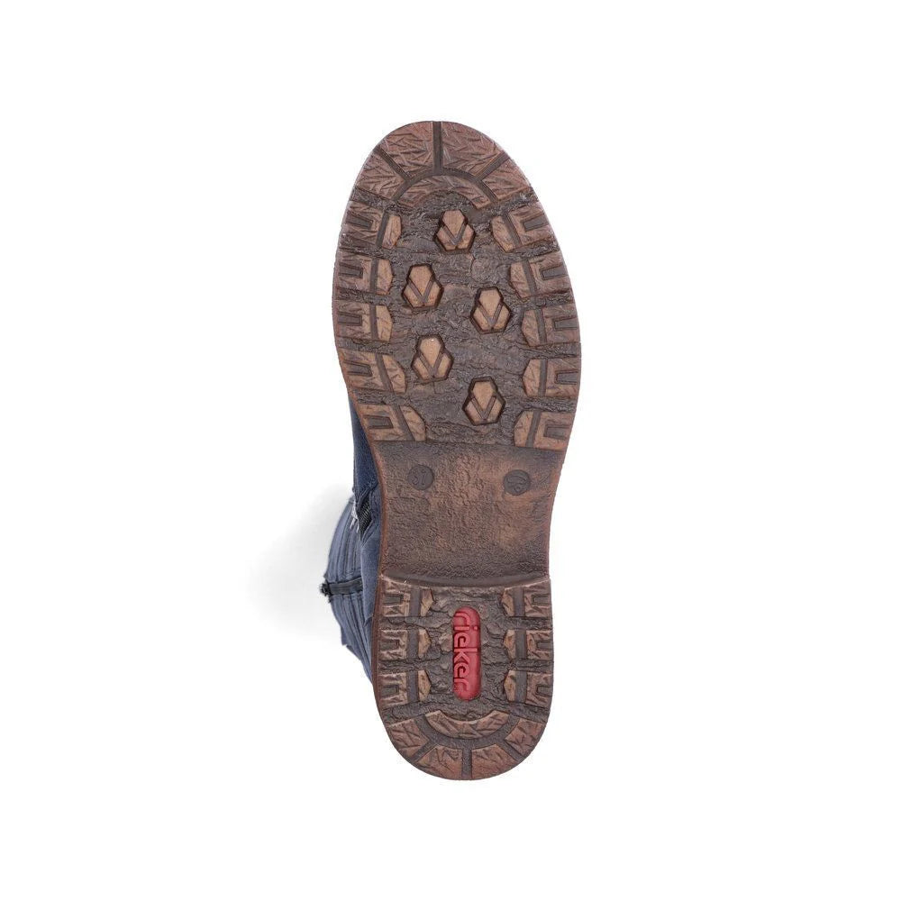 Rieker 94732 Women's Blue Comfort Shoes - Perfect for Work, Walking & Casual Wear