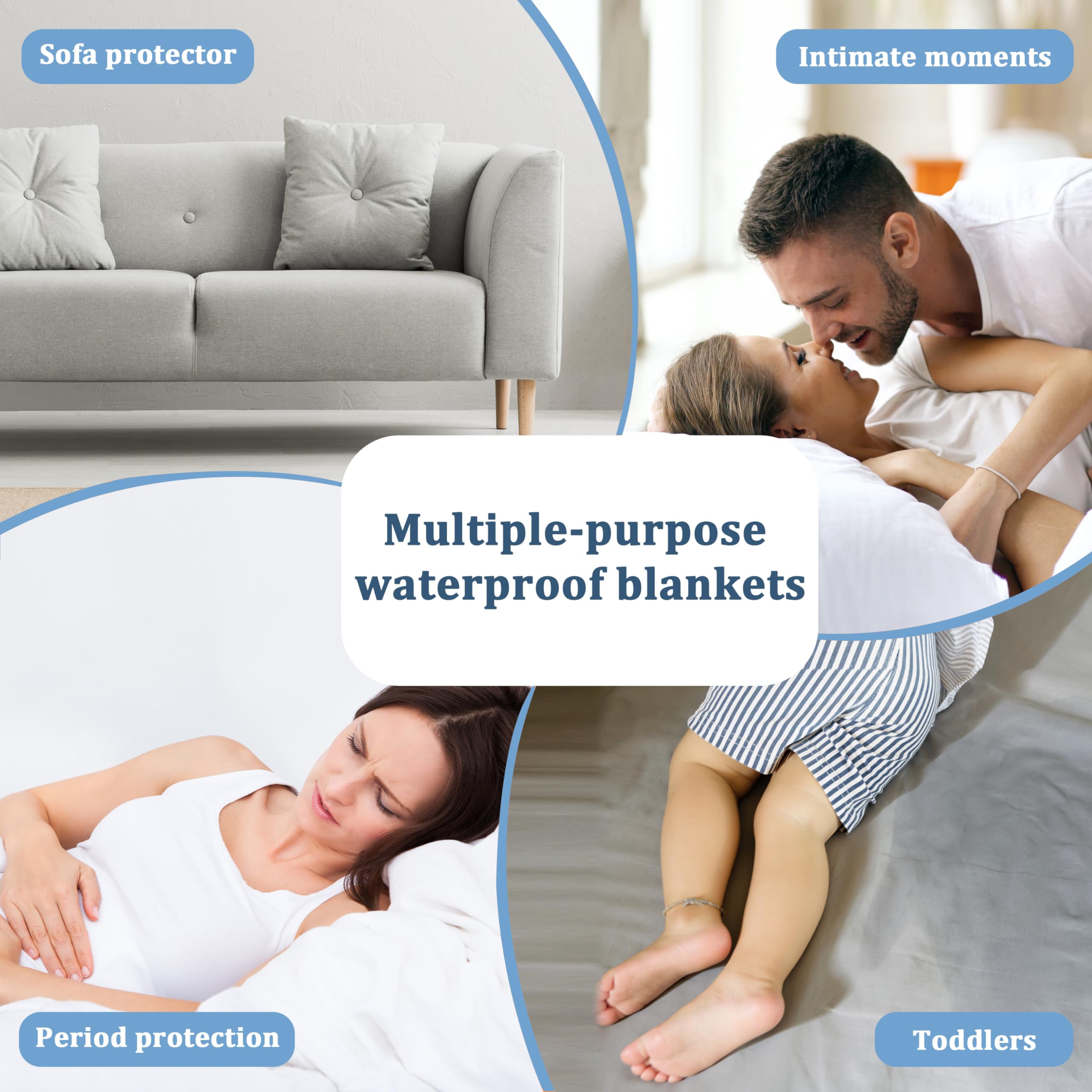 Kritter Planet Large Waterproof Pet Blanket - Reversible Sherpa Fleece Dog Bed Cover for Medium & Large Dogs - Liquid Proof Furniture Protector for Couches, Sofas & Beds - Perfect for Cuddling, Travel & Home Use