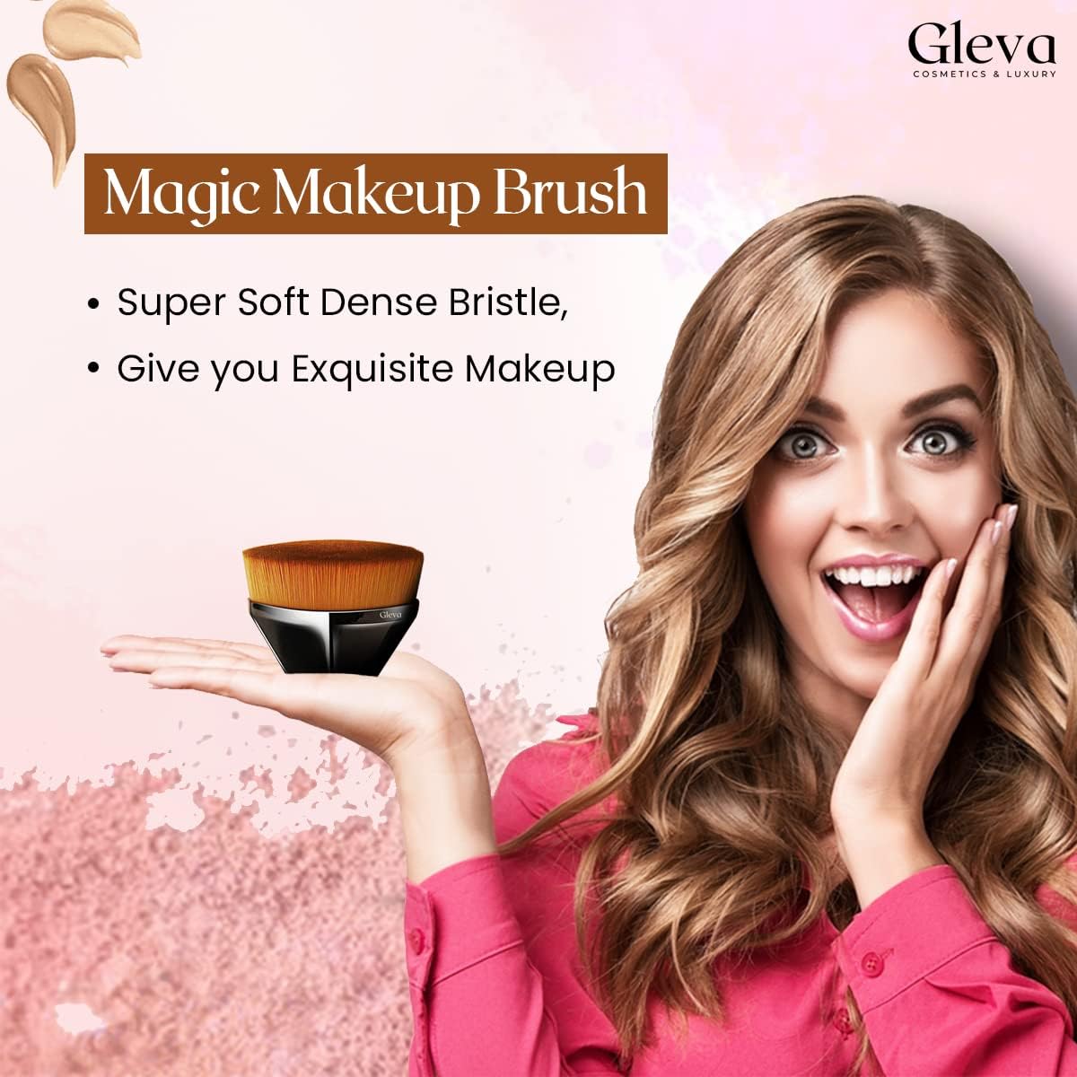 **Professional Kabuki Makeup Brush Set - Hexagon Face Blush Liquid & Powder Foundation Brush for Flawless Blending (Black with Protective Case) - Perfect for Liquid, Cream & Powder Cosmetics | Ideal for Daily Makeup & Travel**