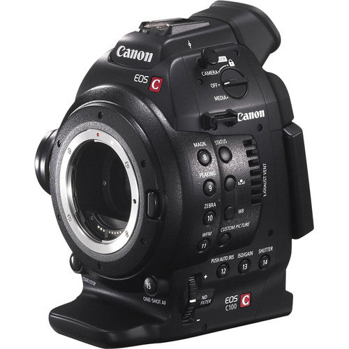 Canon EOS C100 Cinema Camera with 24-105mm Lens Bundle - Professional 4K Video Recording for Filmmaking, Documentary & Wedding Videography