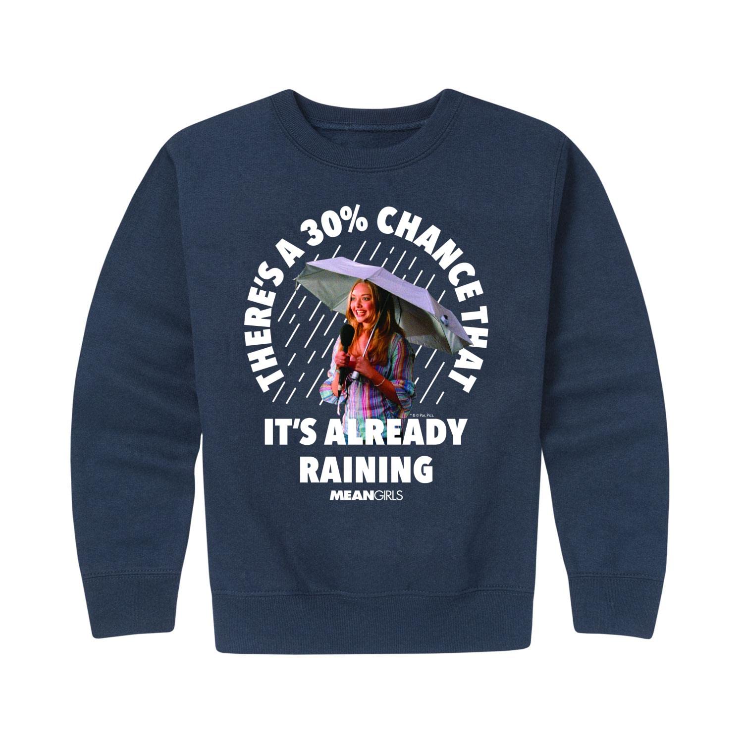 Hybrid Apparel Mean Girls Toddler & Youth Fleece Crewneck Sweatshirt - Soft & Cozy Pullover for School, Playdates & Family Outings
