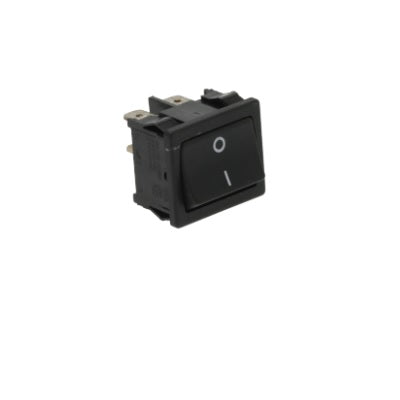 Black Bipolar Switch - Heavy Duty On/Off Toggle Switch for Industrial Equipment, Marine, and Automotive Applications