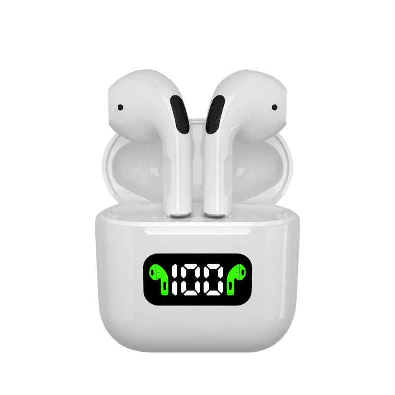 Wireless Bluetooth 5.1 Earbuds with Charging Case, Built-in Mic, IPX5 Waterproof, HD Sound for iPhone/Android - Perfect for Gym, Running, Travel & Workouts