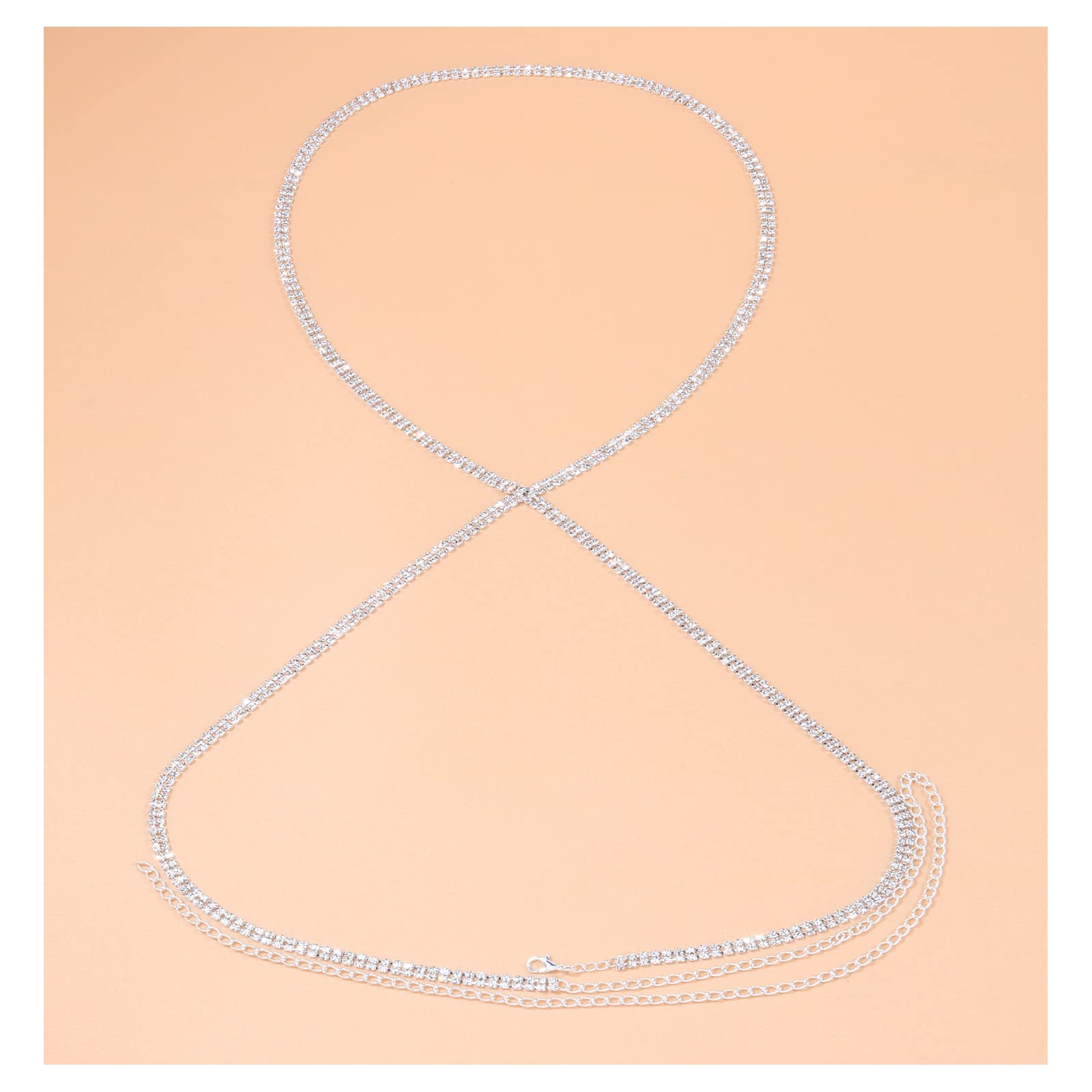 Sexy Rhinestone Bra Body Chain Jewelry - Cross Chest Harness with Crystals for Women | Perfect for Bikini, Rave, Underwear & Festival Outfits