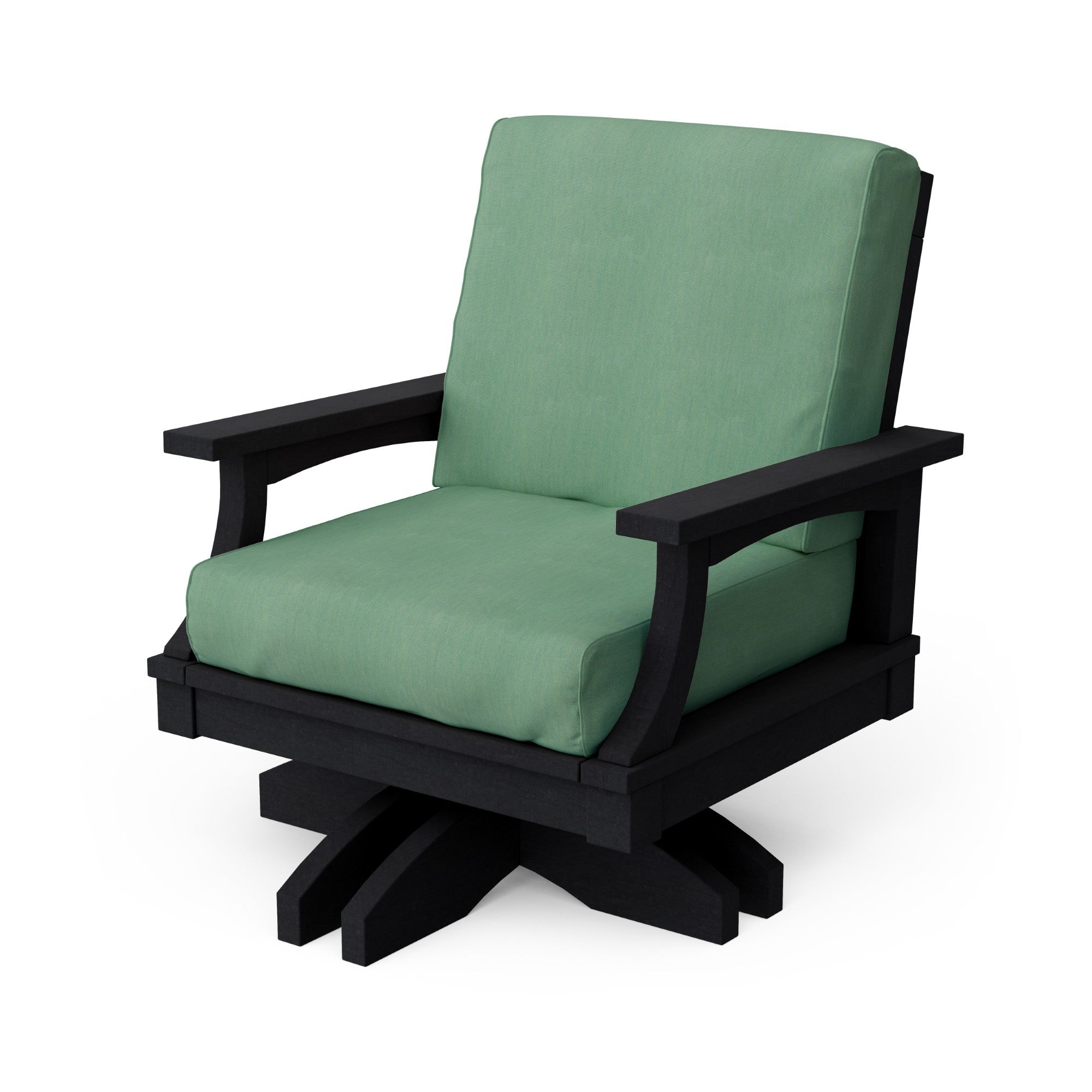 Heritage Deep Seating Swivel Chair - 360° Rotating Patio Lounge Chair with Cushions, Weather-Resistant Outdoor Furniture for Garden, Poolside & Backyard Relaxation