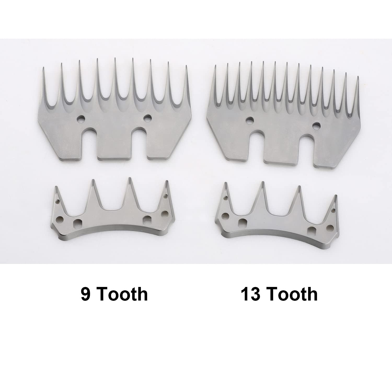 9 Teeth Sheep Shears Replacement Blades - Compatible with Oster, Lister, Heiniger Sheep Clippers - Detachable Animal Trimmer Shears for Grooming Goats, Lambs, Llamas, Alpacas - Perfect for Farm, Ranch, and Livestock Grooming (9 Tooth)