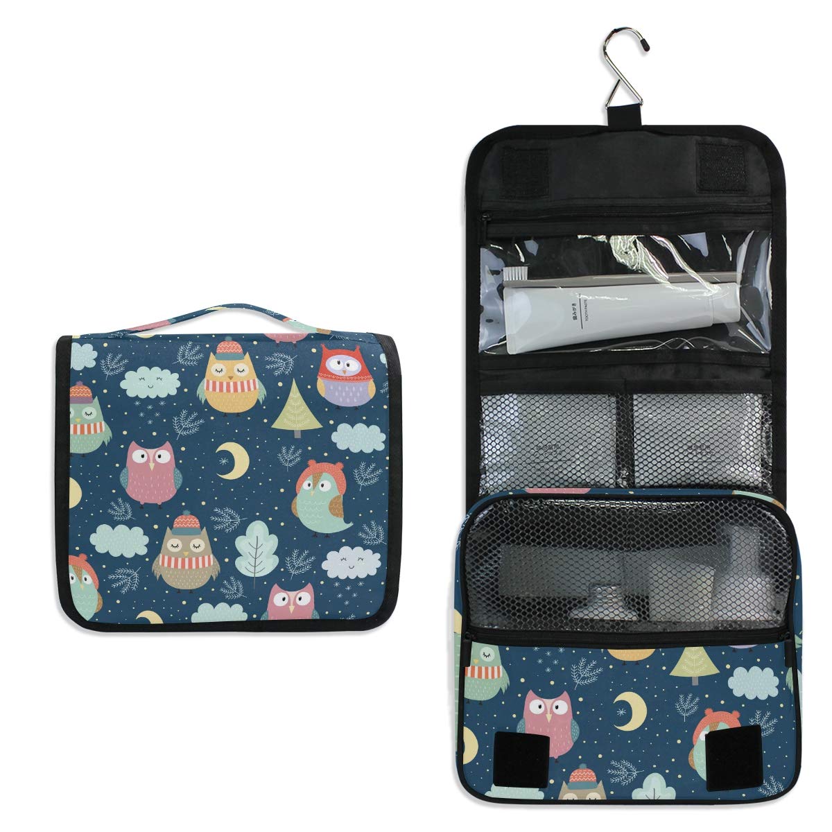 Waterproof Hanging Travel Toiletry Bag for Men & Women - Large Cosmetic Organizer with Multiple Pockets - Perfect for Bathroom, Gym, Camping & Business Trips