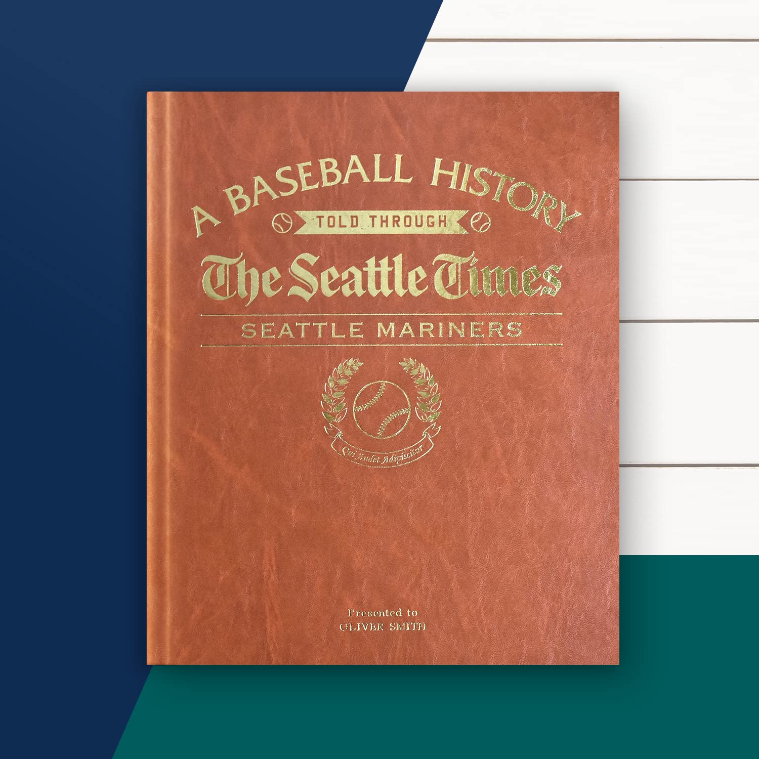 Personalized Baseball History Book - Custom MLB Fan Gift with Vintage Newspaper Coverage - Perfect for Sports Enthusiasts & Memorabilia Collectors