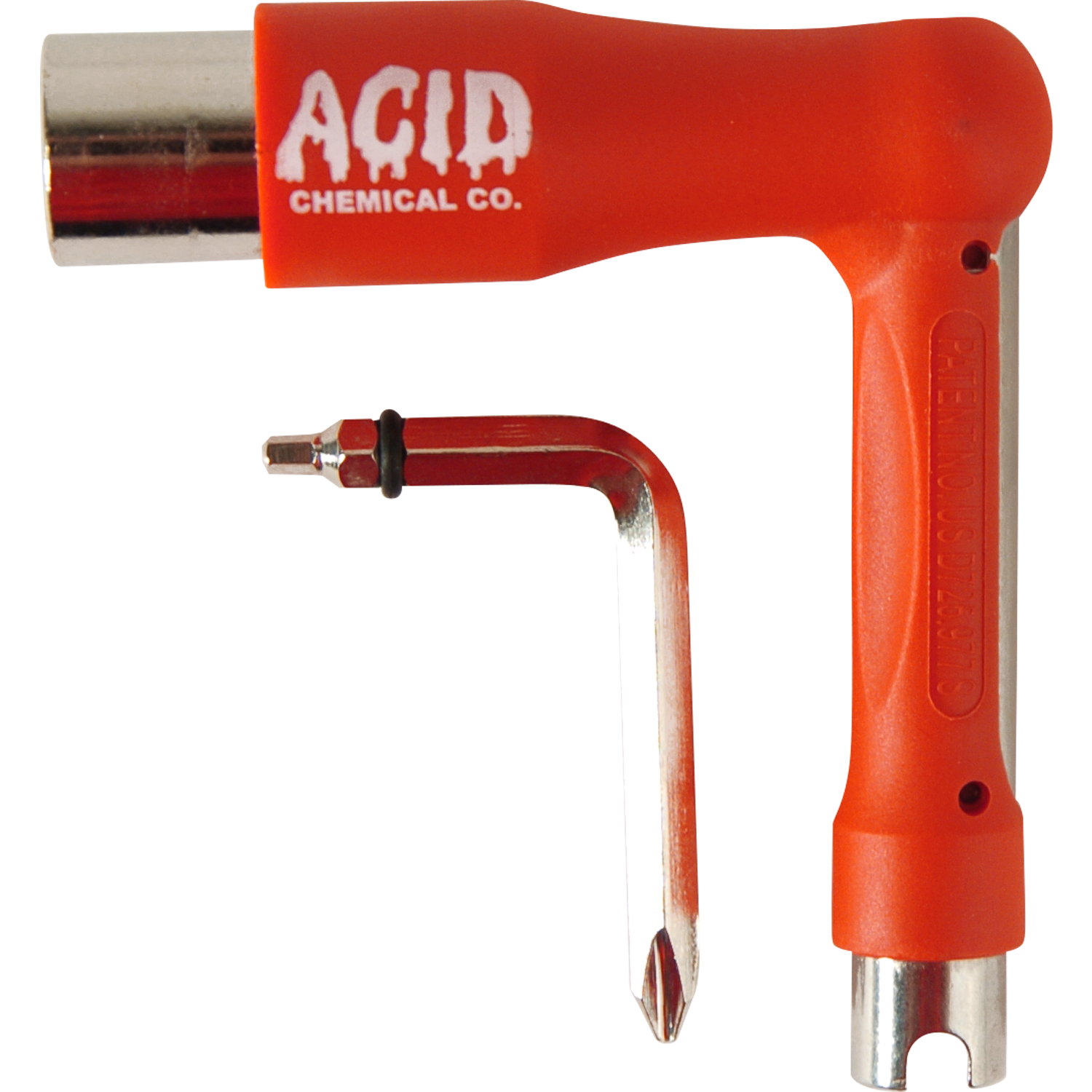 Acid Space SKATE TOOL Red - Professional Skateboard Multi-Tool for Bearings, Trucks & Wheels Adjustment - Perfect for Skateboard Maintenance & On-the-Go Repairs