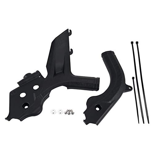 Black Motorcycle Frame Guards & Protectors - Fit For KTM 125-500 EXC, EXC-F, XC-W, XCF-W (2019-2020) & SX, SX-F, XC, XC-F Models - Durable Bike Cover for Off-Road Protection & Adventure Riding Accessories