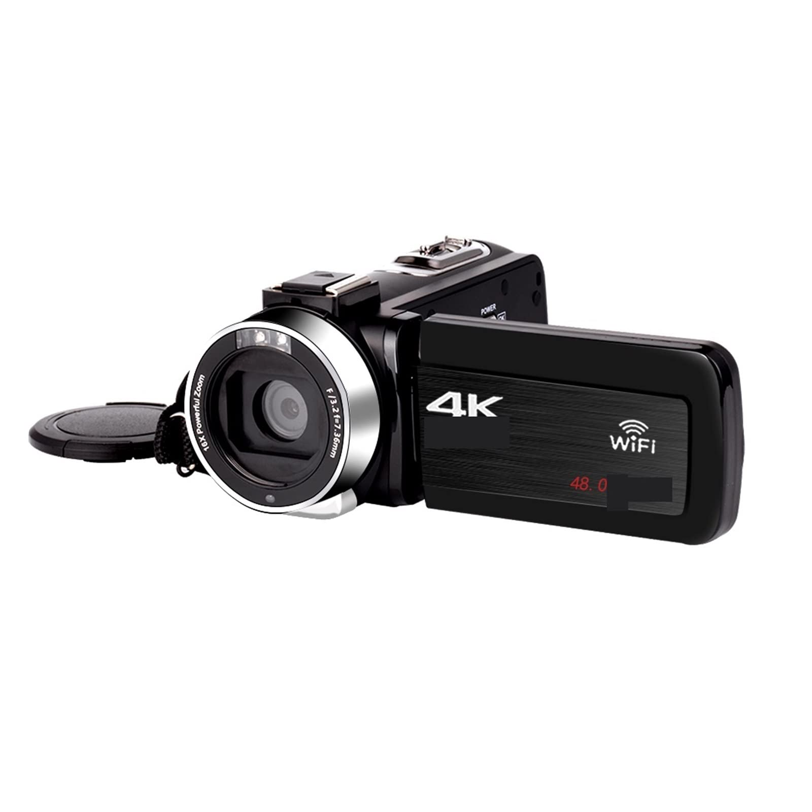 **AUBEST 4K Digital Camcorder with 48MP, 18X Wide Angle Lens - Perfect for Vlogging, YouTube Streaming & Time-Lapse Recording (Includes 64GB SD Card)**    **Ideal for Travel Vlogging, Live Streaming, Sports Recording & Family Events**