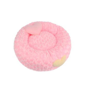 Luxury Donut Dog Bed Medium Pink - Soft Round Pet Bed for Small to Medium Dogs - Perfect for Cuddling, Napping & Relaxing in Living Room or Bedroom