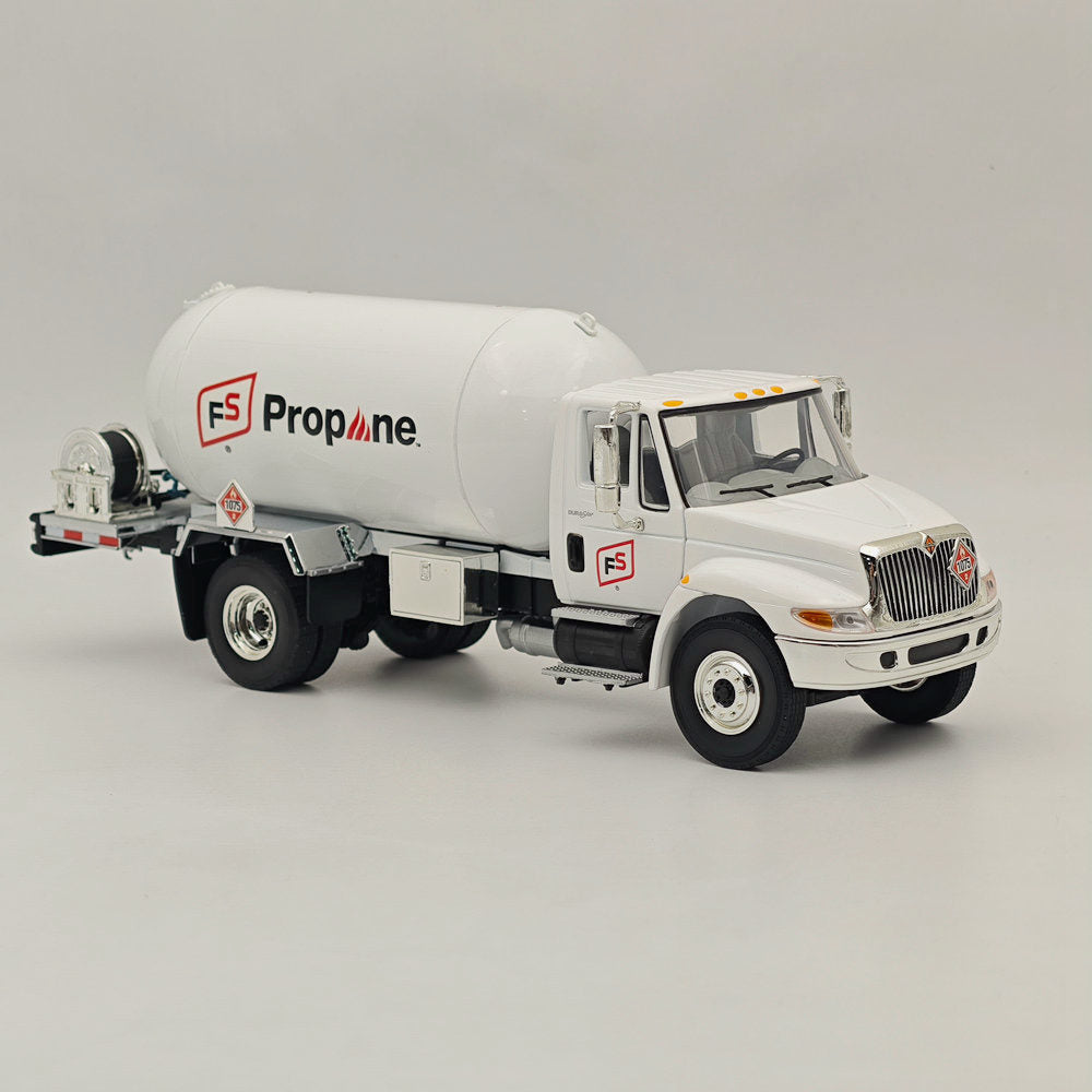 FIRST GEAR 1/34 Scale International DuraStar Propane Truck Diecast Metal Replica Model - White Collectible for Truck Enthusiasts & Display Scenes