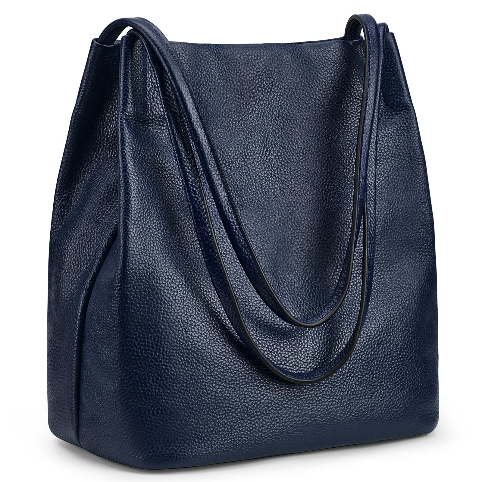 **Kattee Women's Soft Leather Tote Shoulder Bag – Magnetic Snap Closure – Stylish Handbag for Work, Travel & Everyday Use**