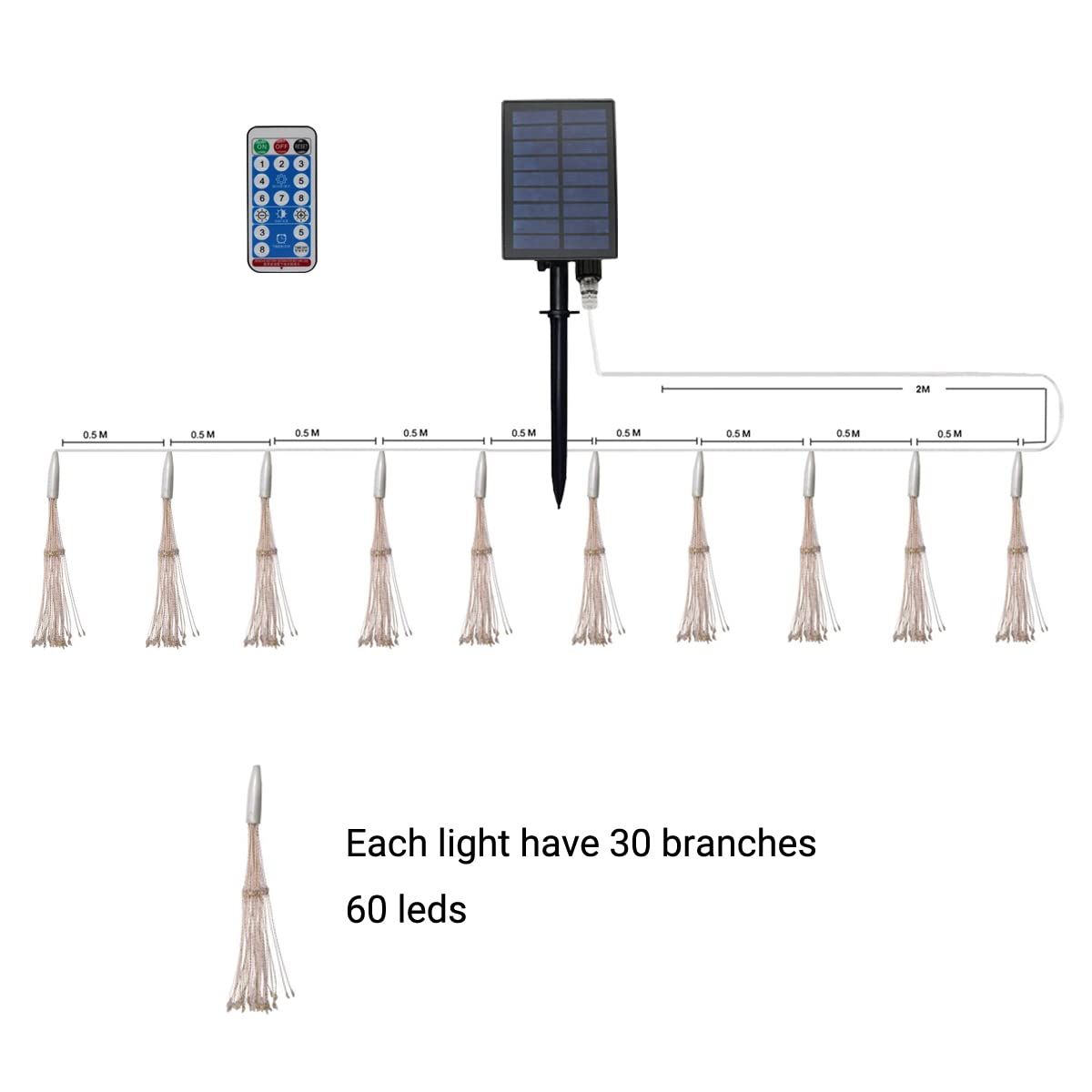 600 LED Solar Powered Copper Wire Fairy Lights - 10 Pack Waterproof Twinkle String Lights with 8 Modes | Perfect for Christmas Decorations, Birthday Parties, Bedroom Lighting, Wedding Decor & Outdoor Patio Ambiance