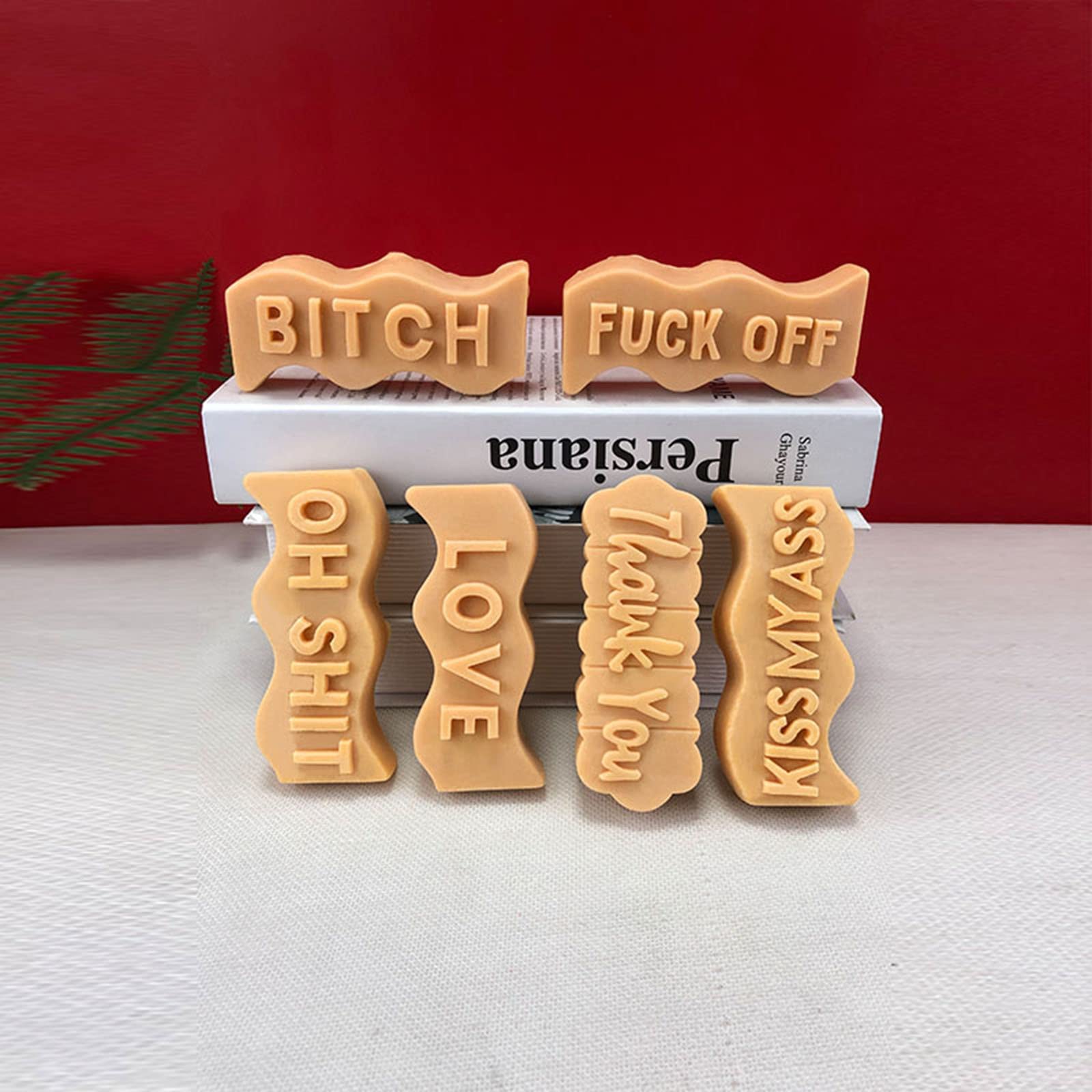 Wave Alphabet Letter Silicone Candle Molds - DIY Epoxy Resin Casting Molds for Clay, Pendants, Plaster Carving & Aromatherapy Crafts - Perfect for Handmade Gifts, Home Decor & Wedding Favors