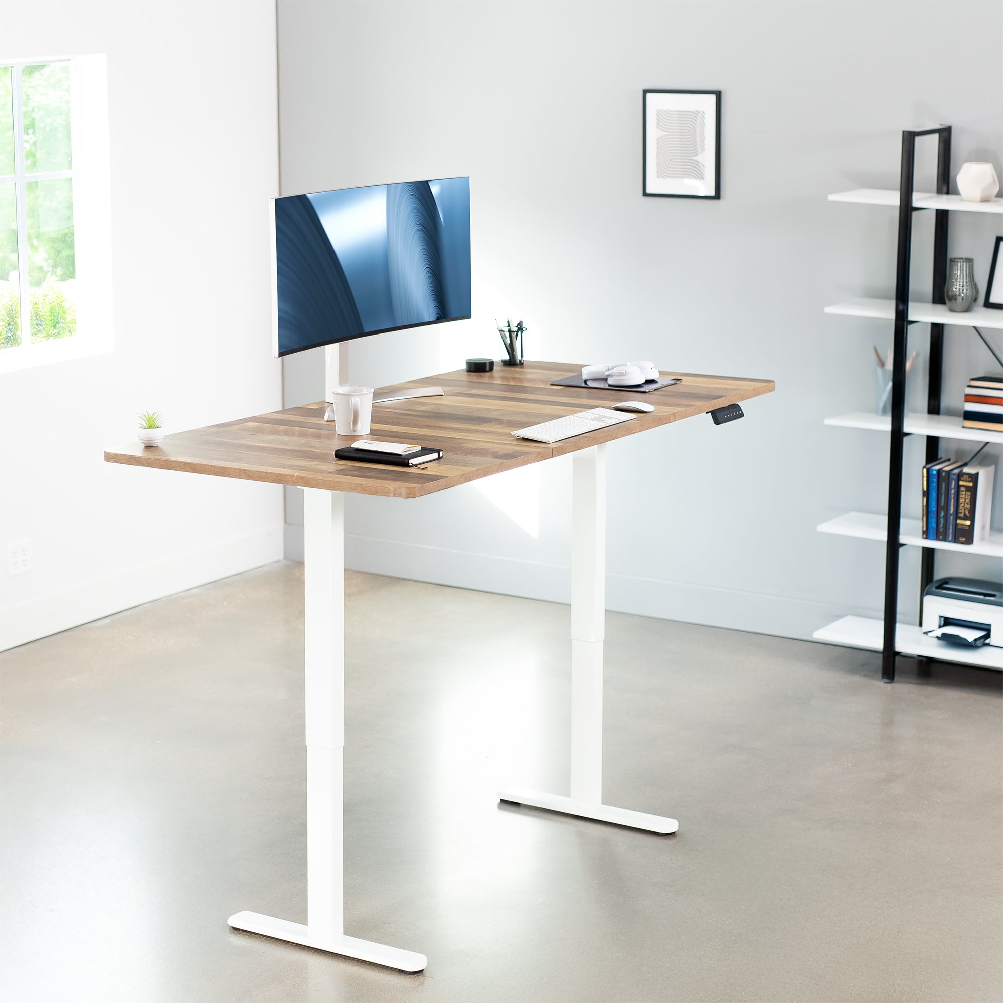 E2 Series 71 x 36 Dual Motor Electric Standing Desk - Adjustable Height Office Desk for Home & Workspace, Perfect for Ergonomics & Productivity
